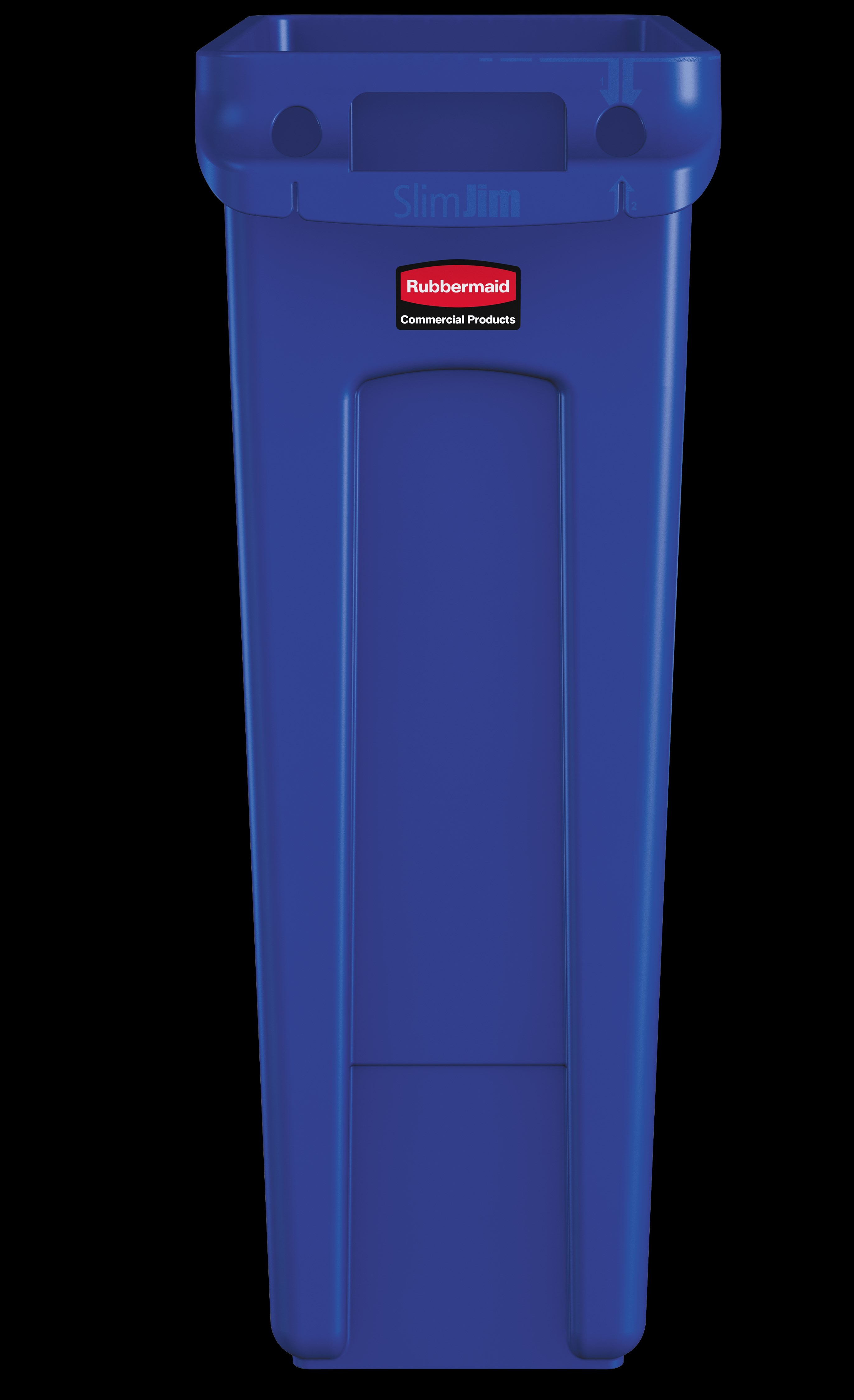 The Rubbermaid Commercial Slim Jim® containers with venting channels offer uncompromised performance in constrained spaces.