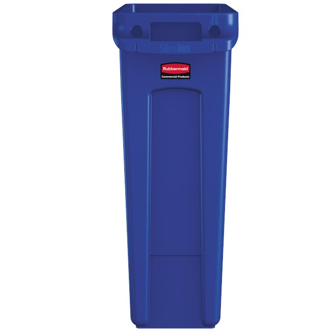 The Rubbermaid Commercial Slim Jim® containers with venting channels offer uncompromised performance in constrained spaces.