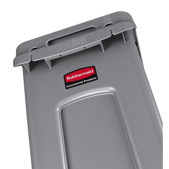 The Rubbermaid Commercial Slim Jim® containers with venting channels offer uncompromised performance in constrained spaces.