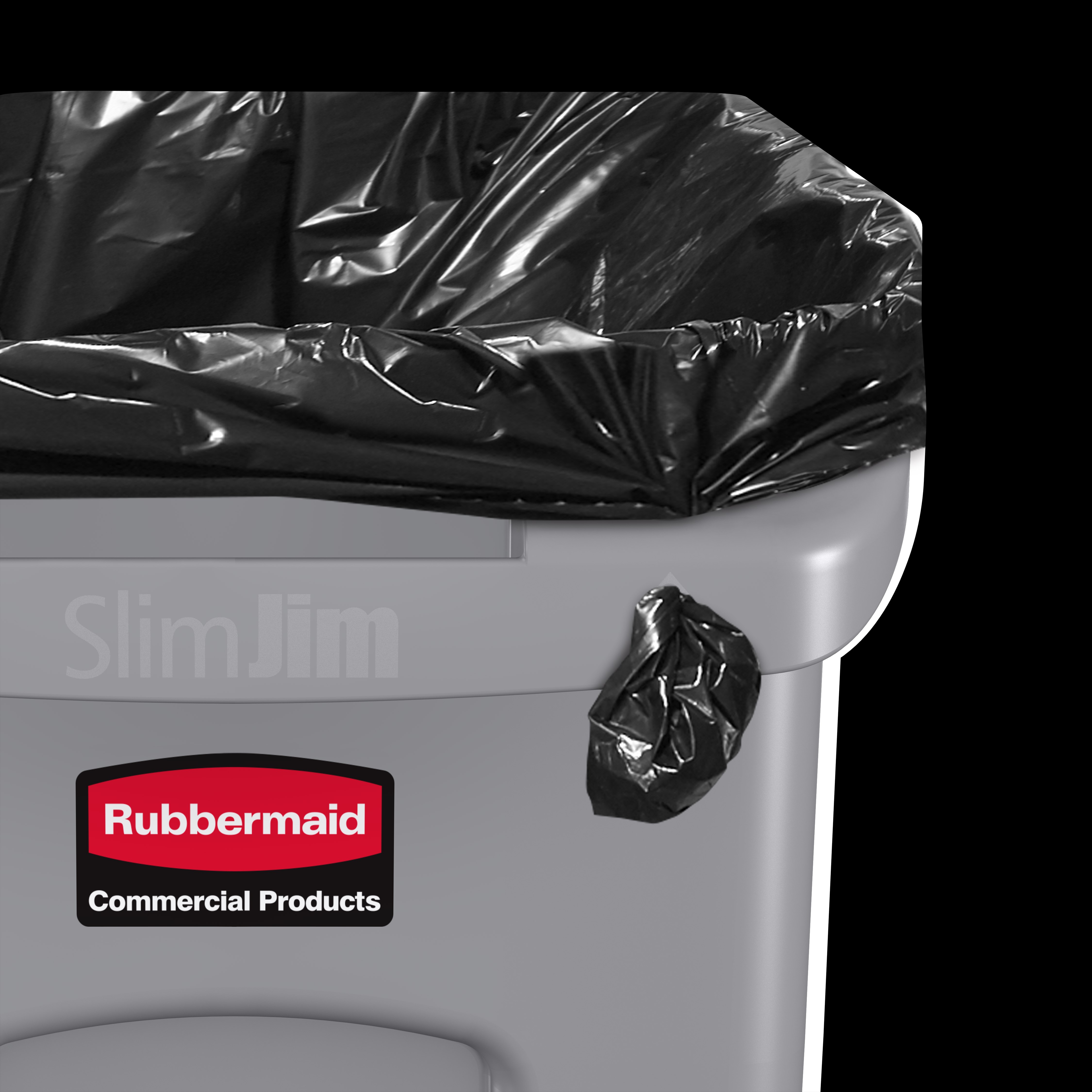 The Rubbermaid Commercial Slim Jim® containers with venting channels offer uncompromised performance in constrained spaces.