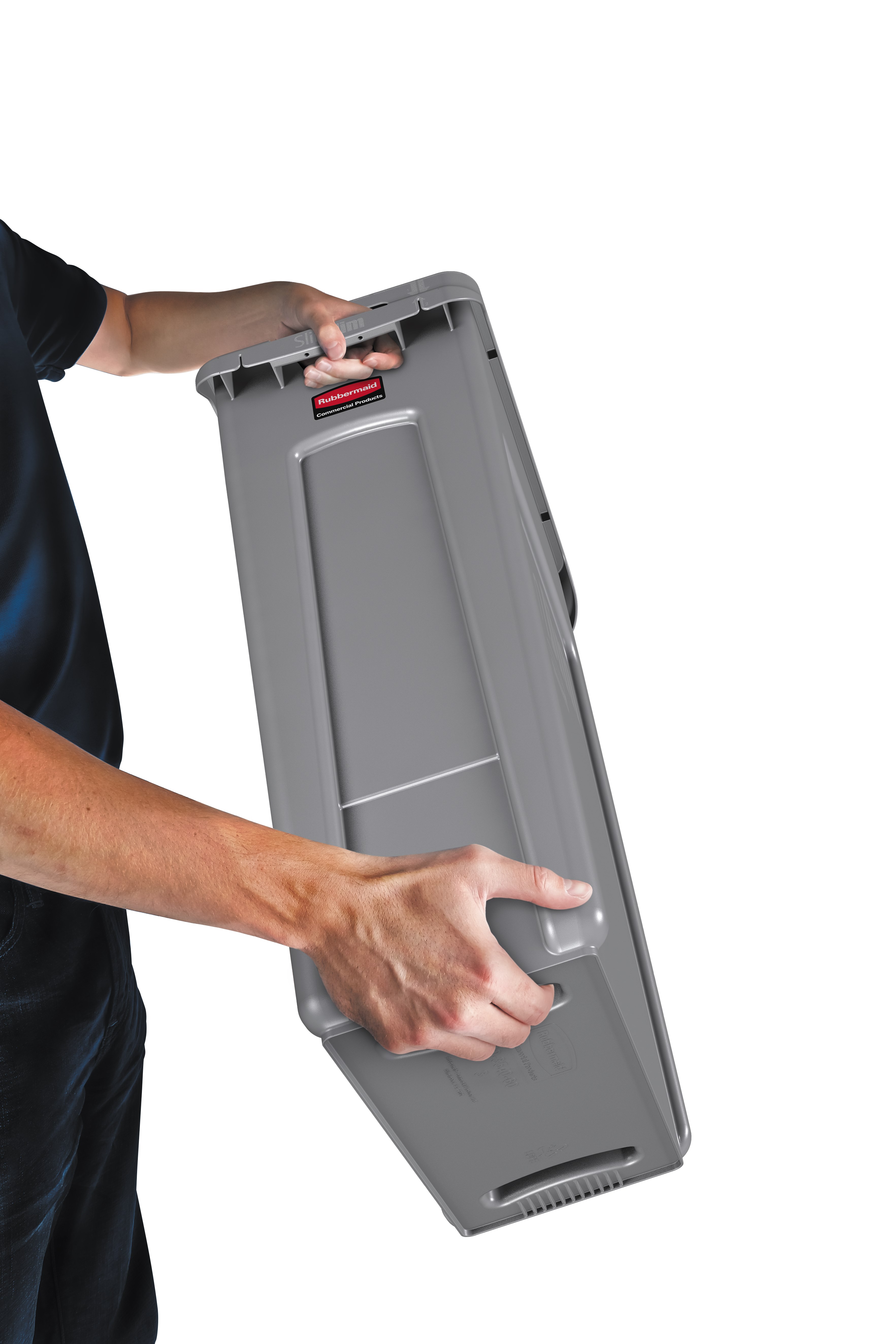 The Rubbermaid Commercial Slim Jim® containers with venting channels offer uncompromised performance in constrained spaces.