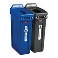 Slim Jim® recycling lids are designed to make recycling easier with consistent color-coding, lid openings and waste stream options