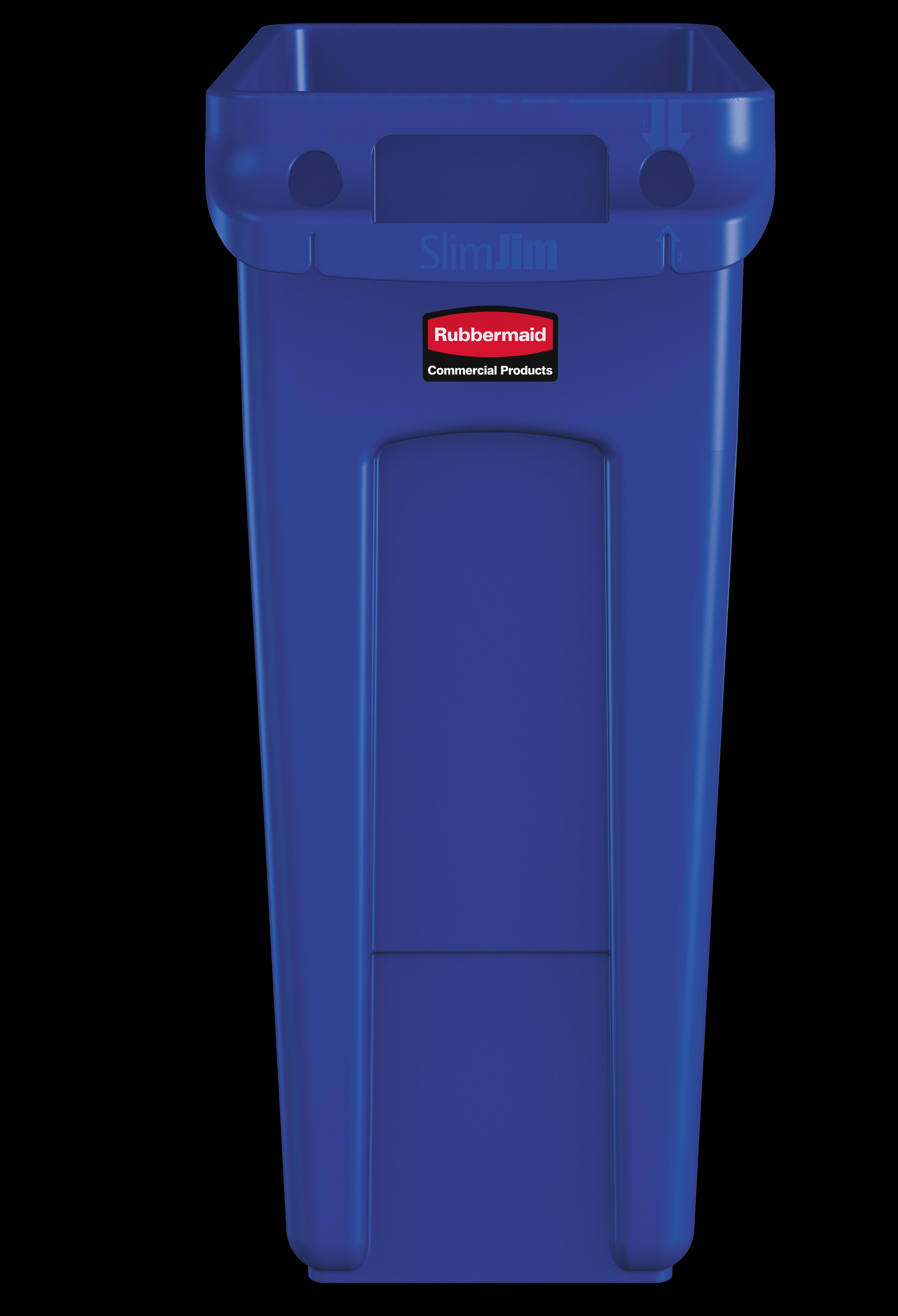 The Rubbermaid Commercial Slim Jim® containers with venting channels offer uncompromised performance in constrained spaces.