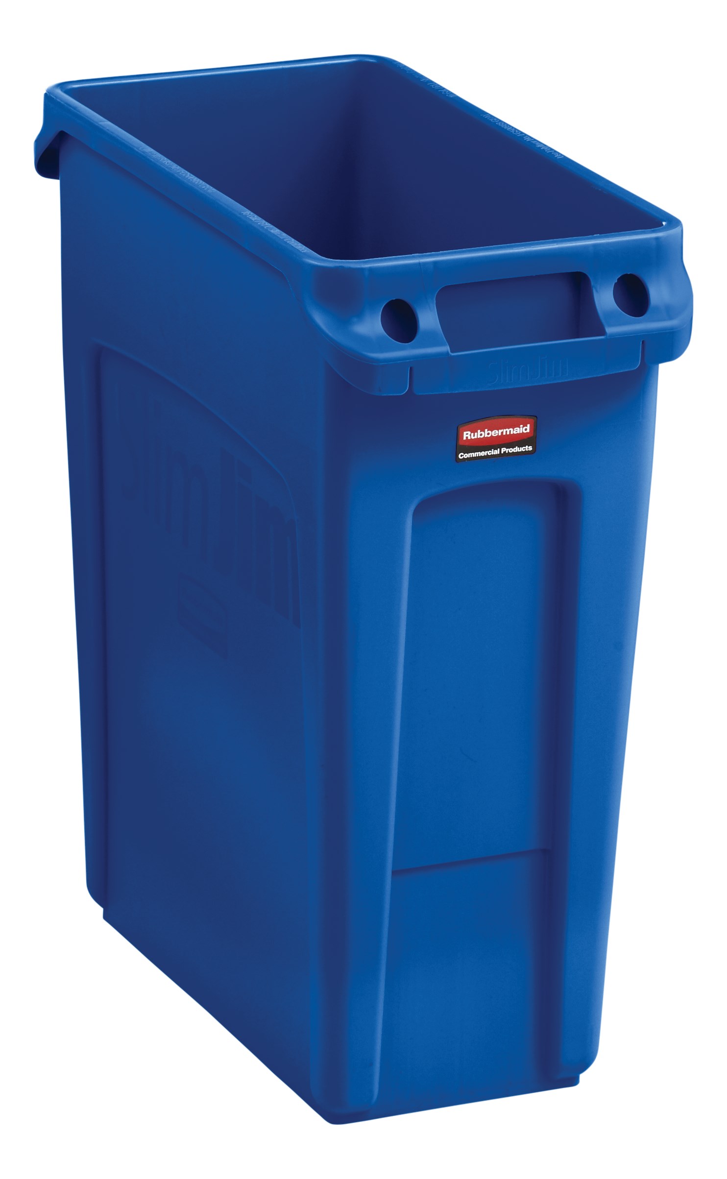 The Rubbermaid Commercial Slim Jim® containers with venting channels offer uncompromised performance in constrained spaces.