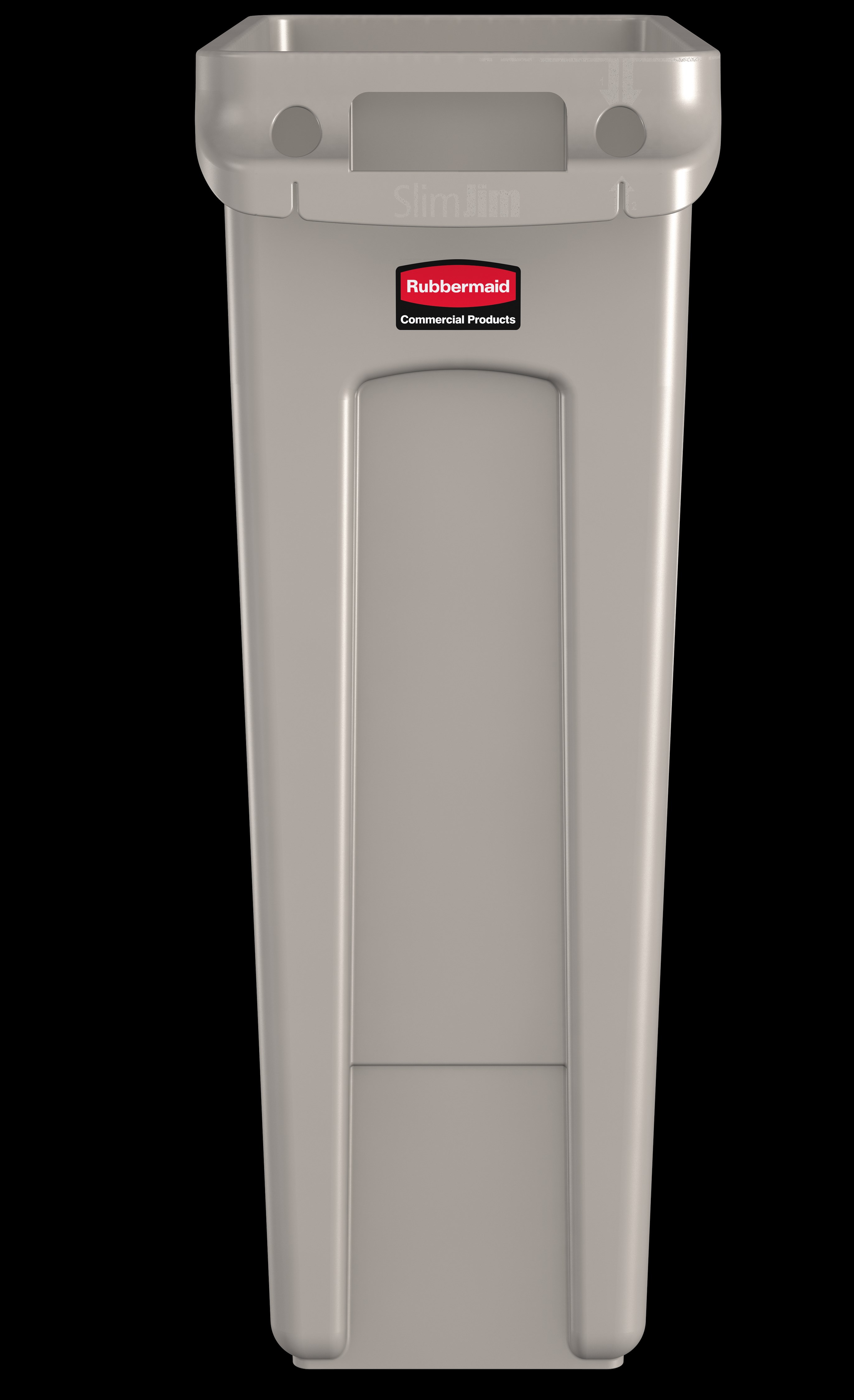 The Rubbermaid Commercial Slim Jim® containers with venting channels offer uncompromised performance in constrained spaces.