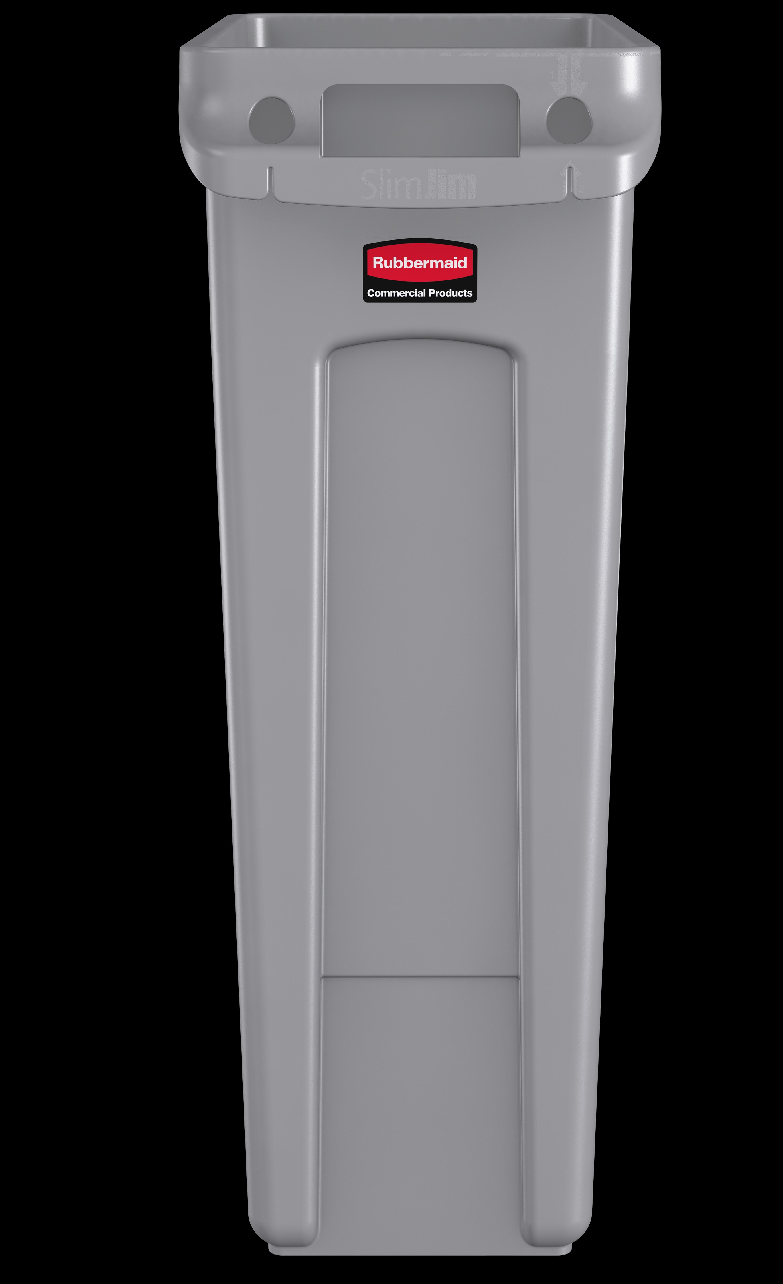 The Rubbermaid Commercial Slim Jim® containers with venting channels offer uncompromised performance in constrained spaces.