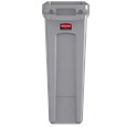 The Rubbermaid Commercial Slim Jim® containers with venting channels offer uncompromised performance in constrained spaces.