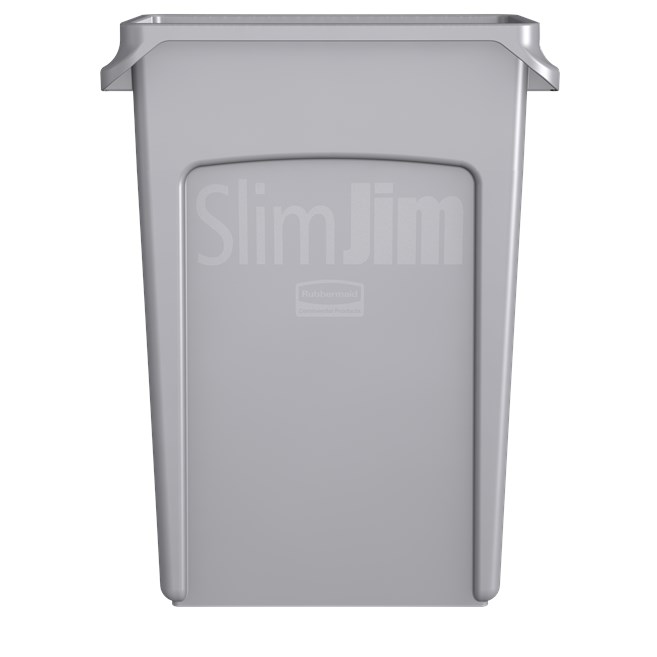 The Rubbermaid Commercial Slim Jim® containers with venting channels offer uncompromised performance in constrained spaces.