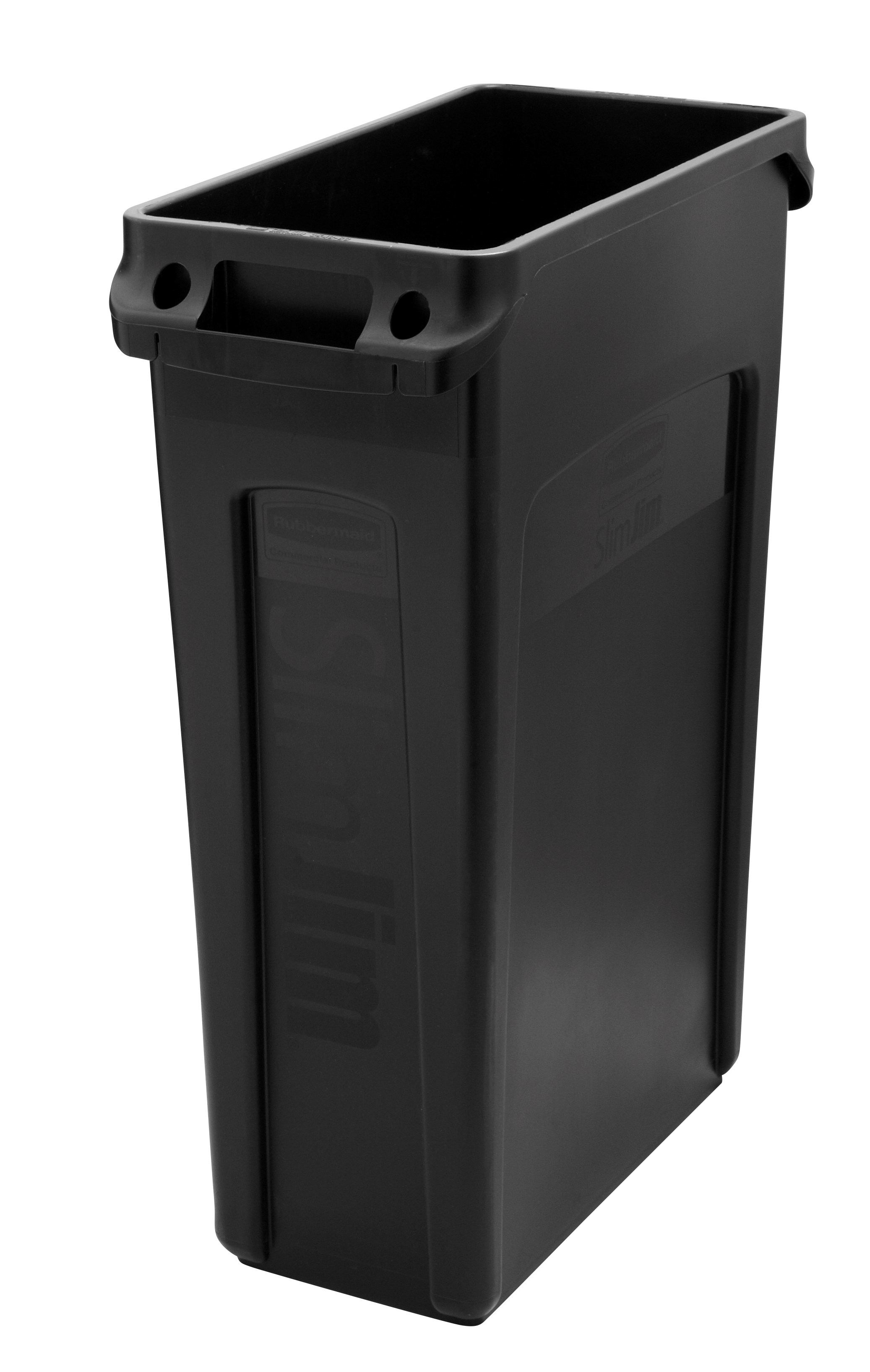 The Rubbermaid Commercial Slim Jim® containers with venting channels offer uncompromised performance in constrained spaces.