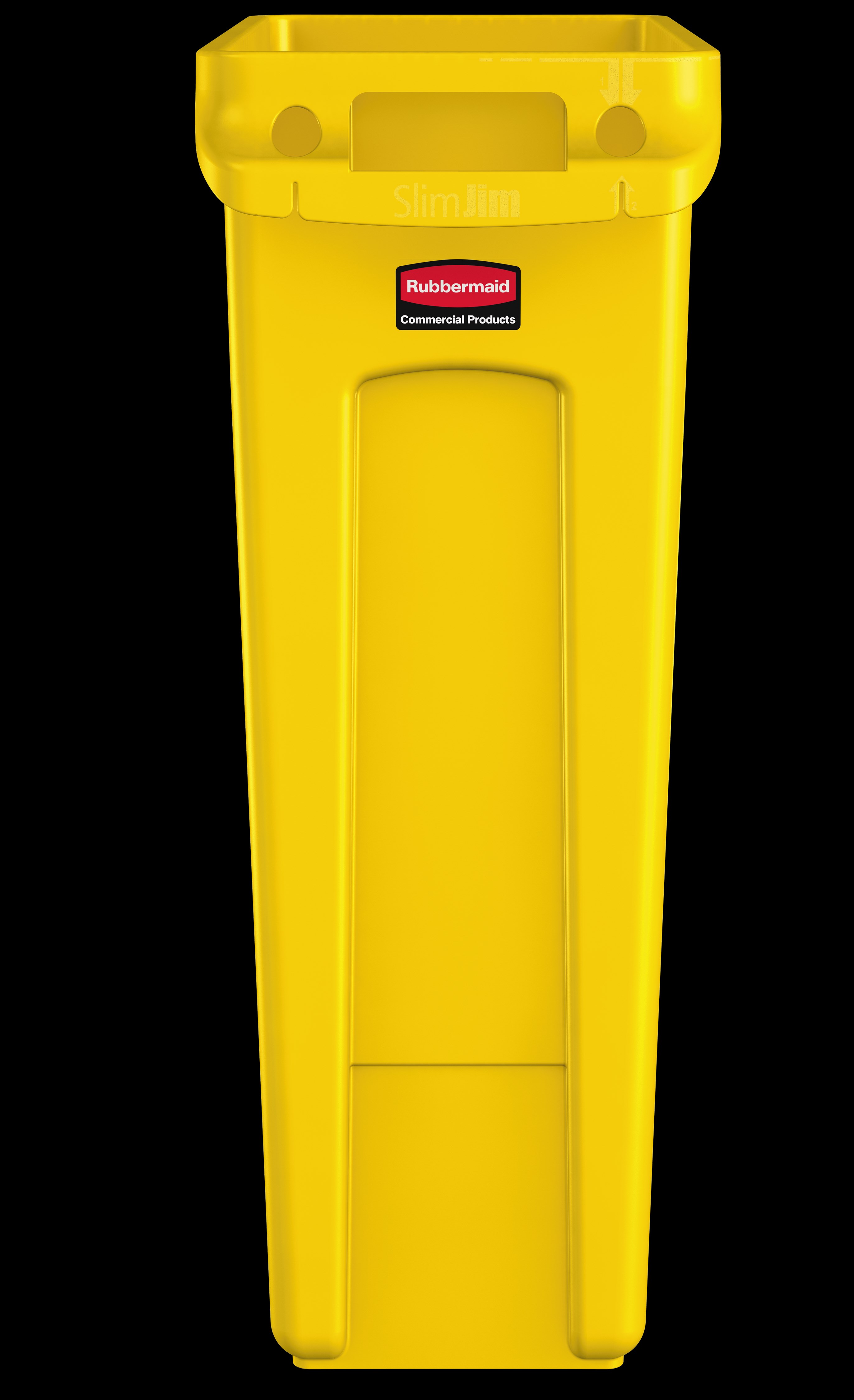 The Rubbermaid Commercial Slim Jim® containers with venting channels offer uncompromised performance in constrained spaces.