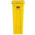 The Rubbermaid Commercial Slim Jim® containers with venting channels offer uncompromised performance in constrained spaces.