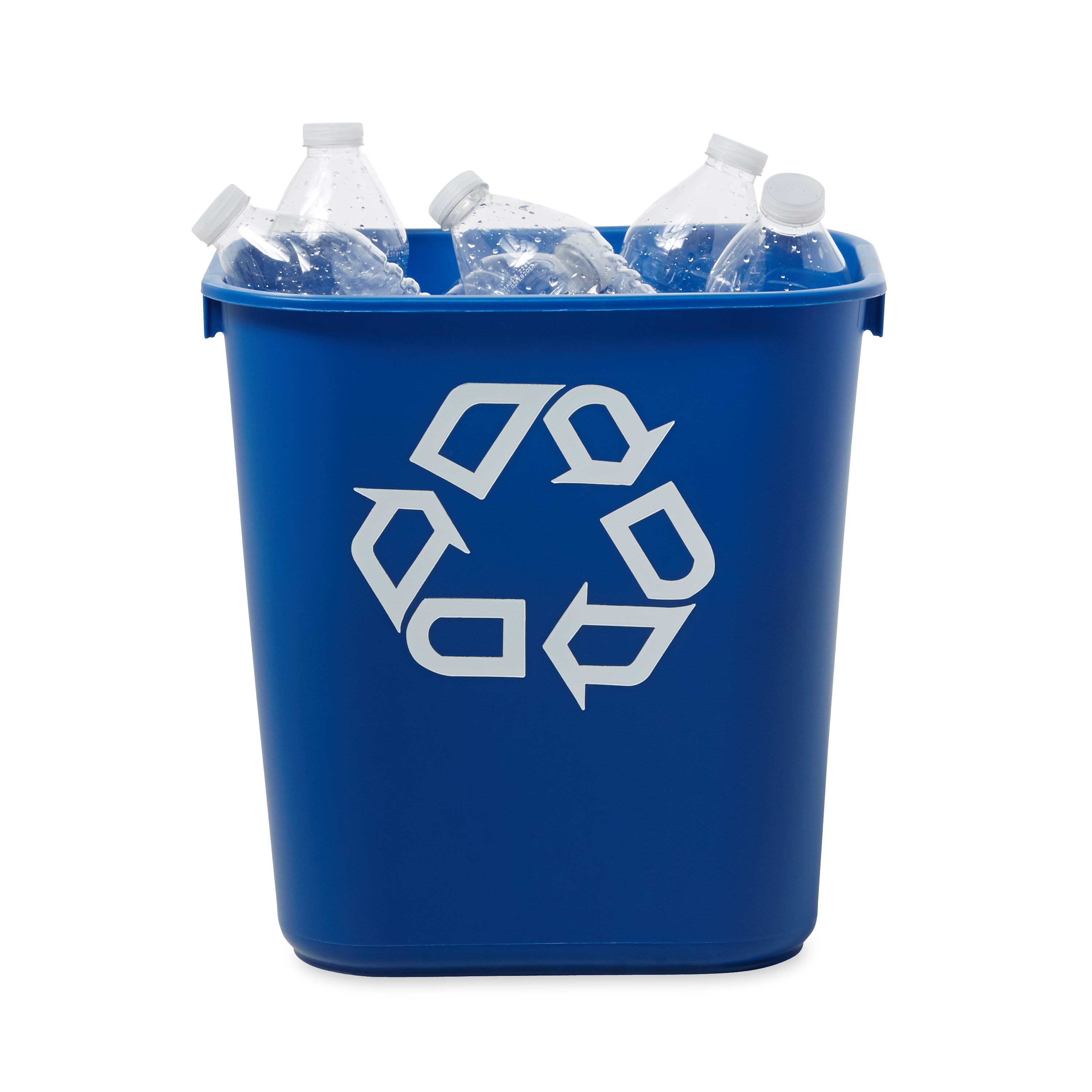 The Rubbermaid Commercial Deskside containers are space-efficient, economical, and an easy and an effective deskside recycling solution.
