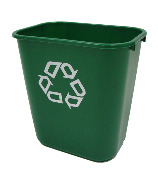 The Rubbermaid Commercial Deskside containers are space-efficient, economical, and an easy and an effective deskside recycling solution.