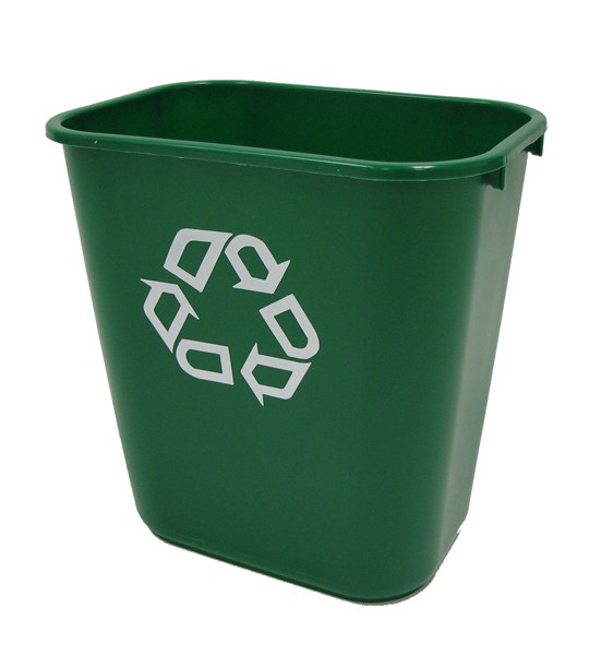 The Rubbermaid Commercial Deskside containers are space-efficient, economical, and an easy and an effective deskside recycling solution.