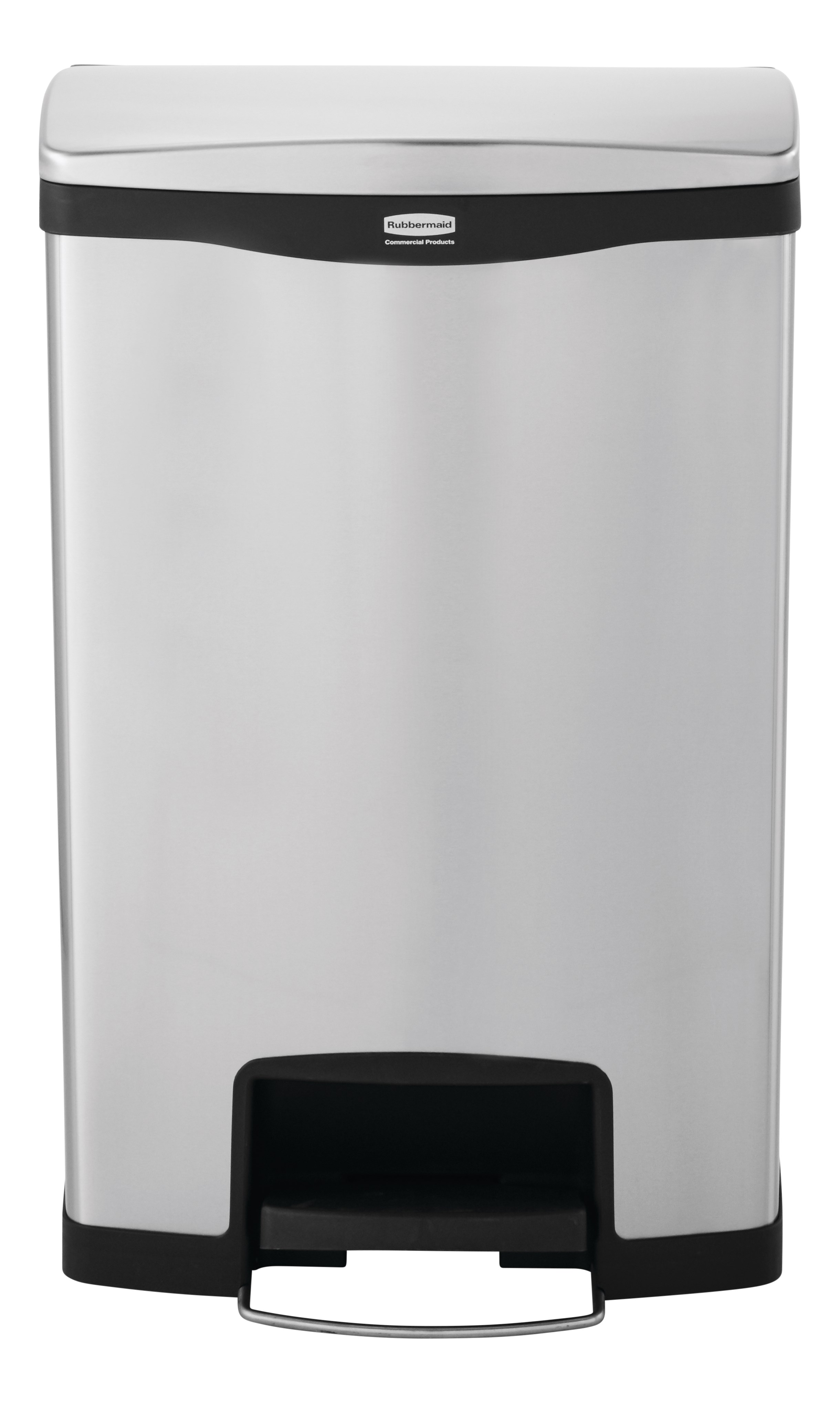 The Rubbermaid Commercial Impressions™ Step-On Container features a slim profile and small footprint to fit in tightest spaces. Impressions™ Step-On containers are constructed with premium-quality materials and meet the needs of any environment with efficiency, safety, and durability.