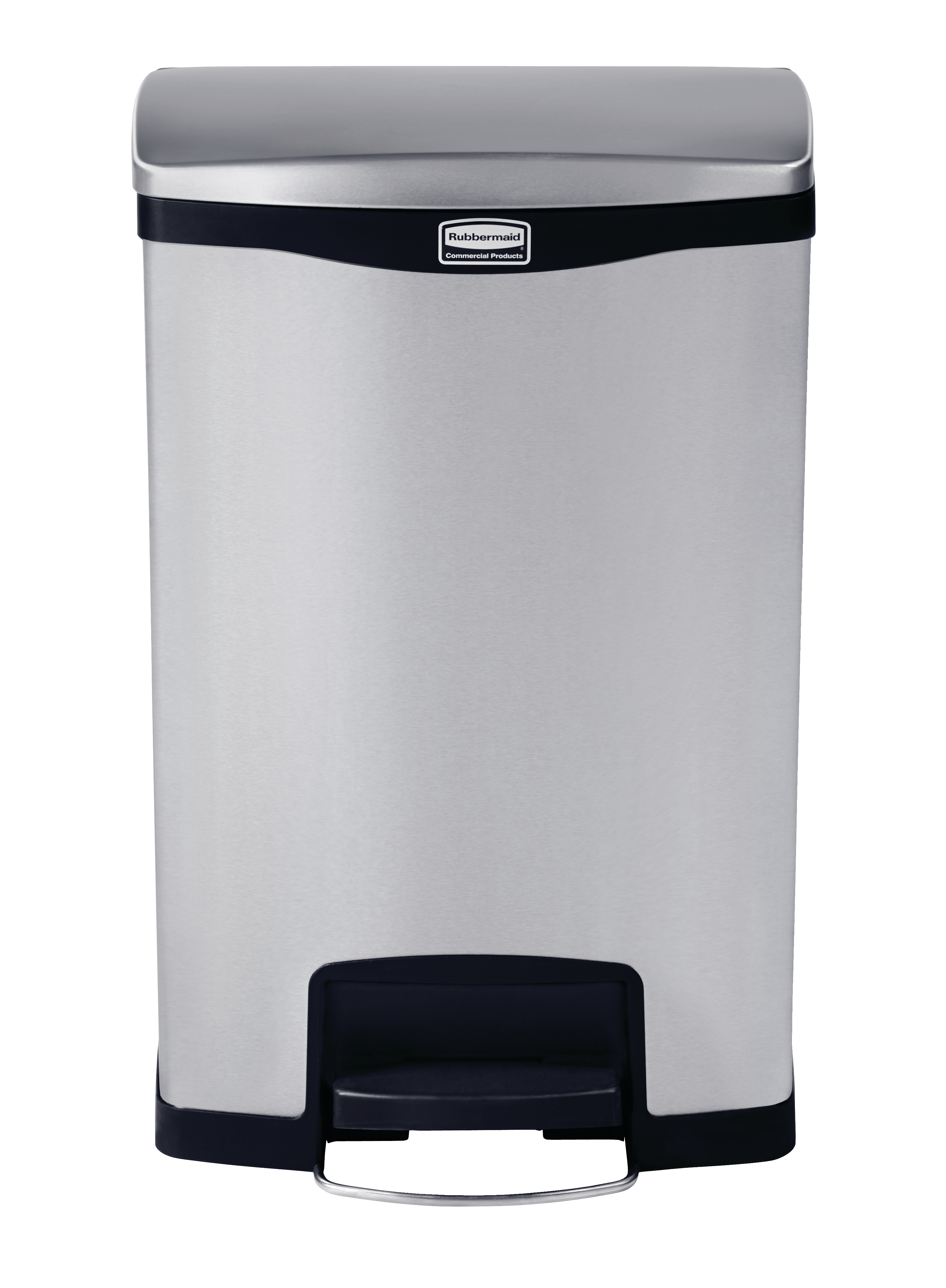 The Rubbermaid Commercial Slim Jim® Step-On Container features a slim profile and footprint to fit in tightest spaces. Slim Jim® Step-On containers are constructed with premium-quality materials and meet the needs of any environment with efficiency, safety, and durability.