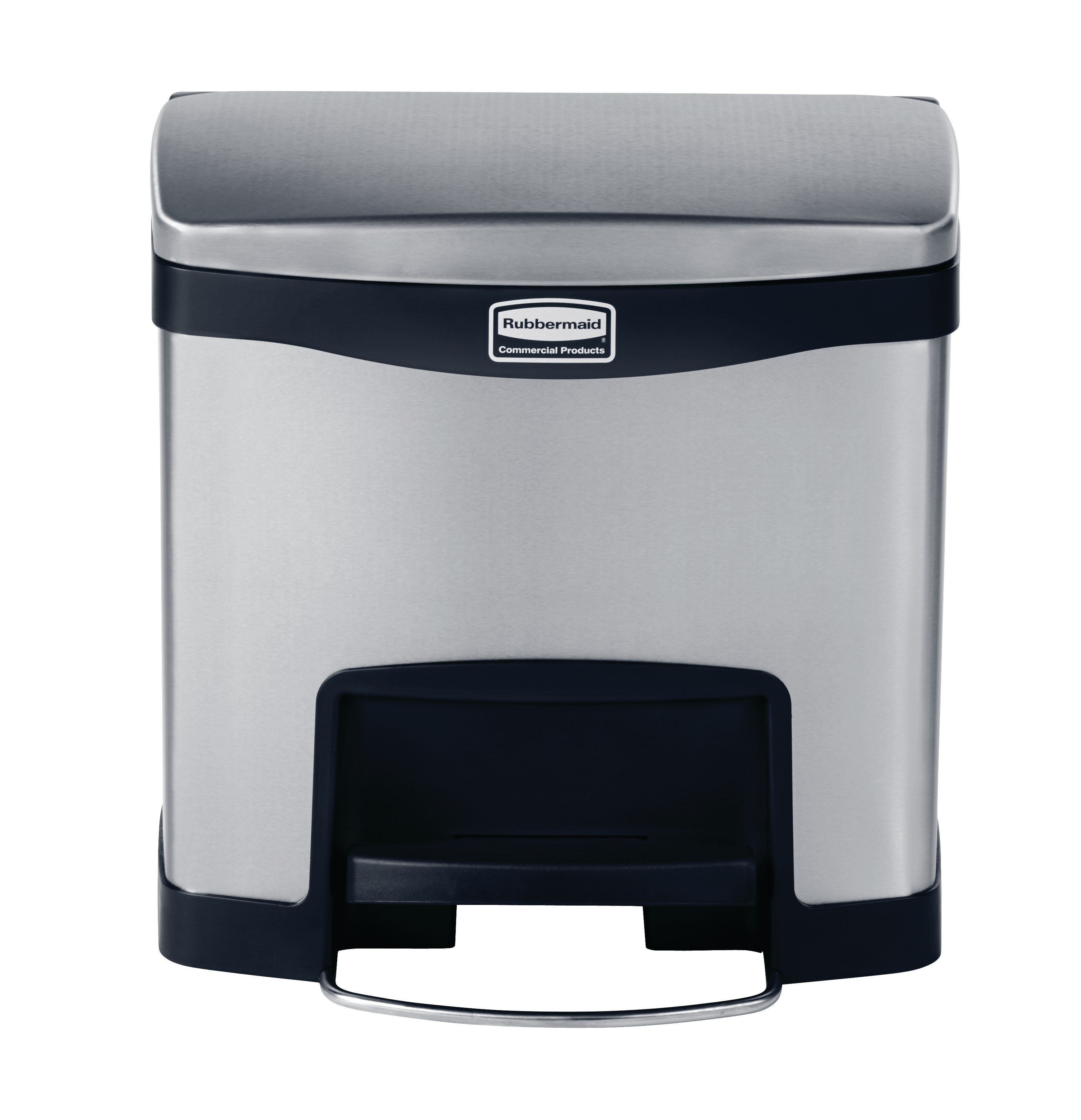 The Rubbermaid Commercial Impressions™ Step-On Container features a slim profile and small footprint to fit in tightest spaces. Impressions™ Step-On containers are constructed with premium-quality materials and meet the needs of any environment with efficiency, safety, and durability.