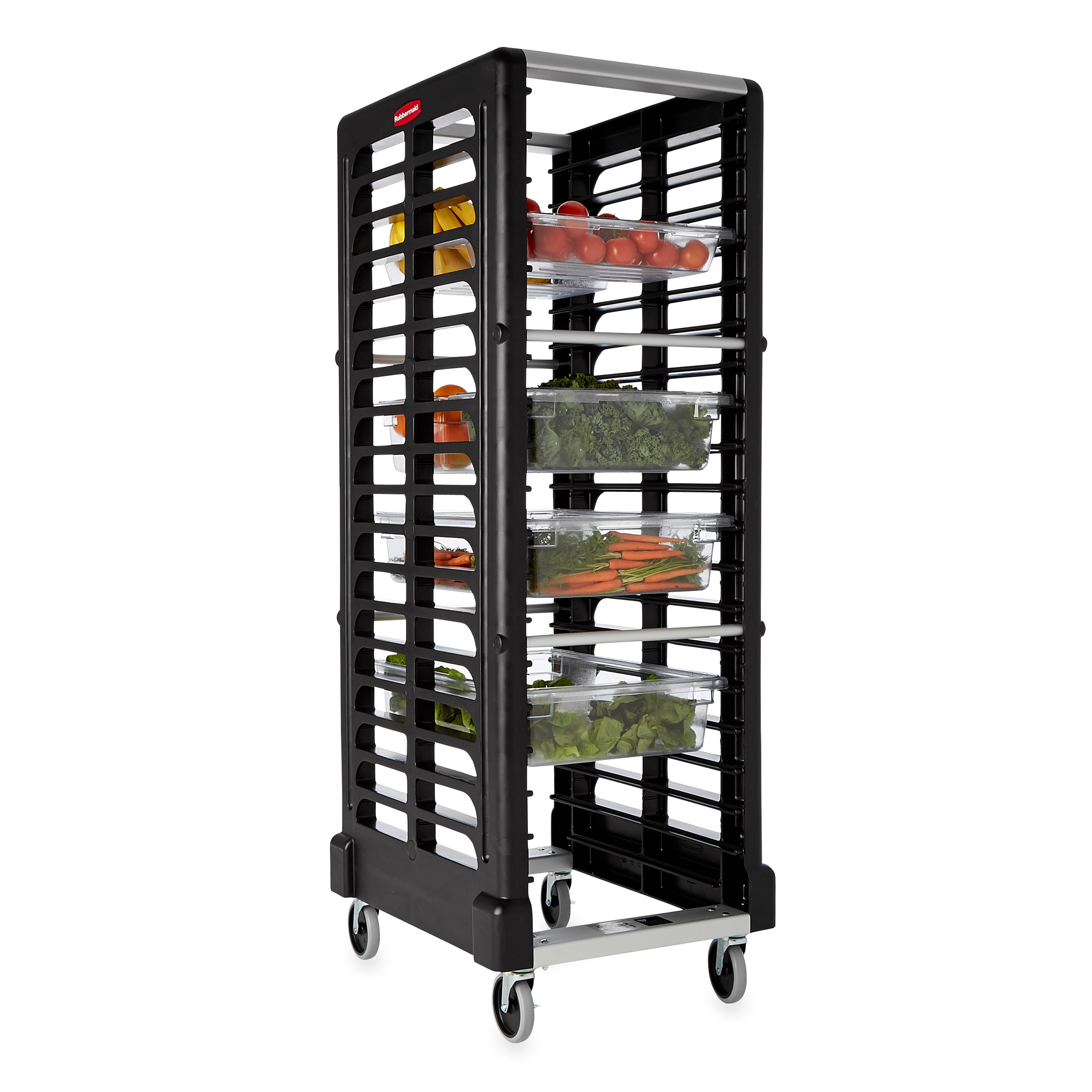 FG332000BLA The Rubbermaid Commercial Racks and Carts increase efficiency by maximizing space, transportation, and storage.