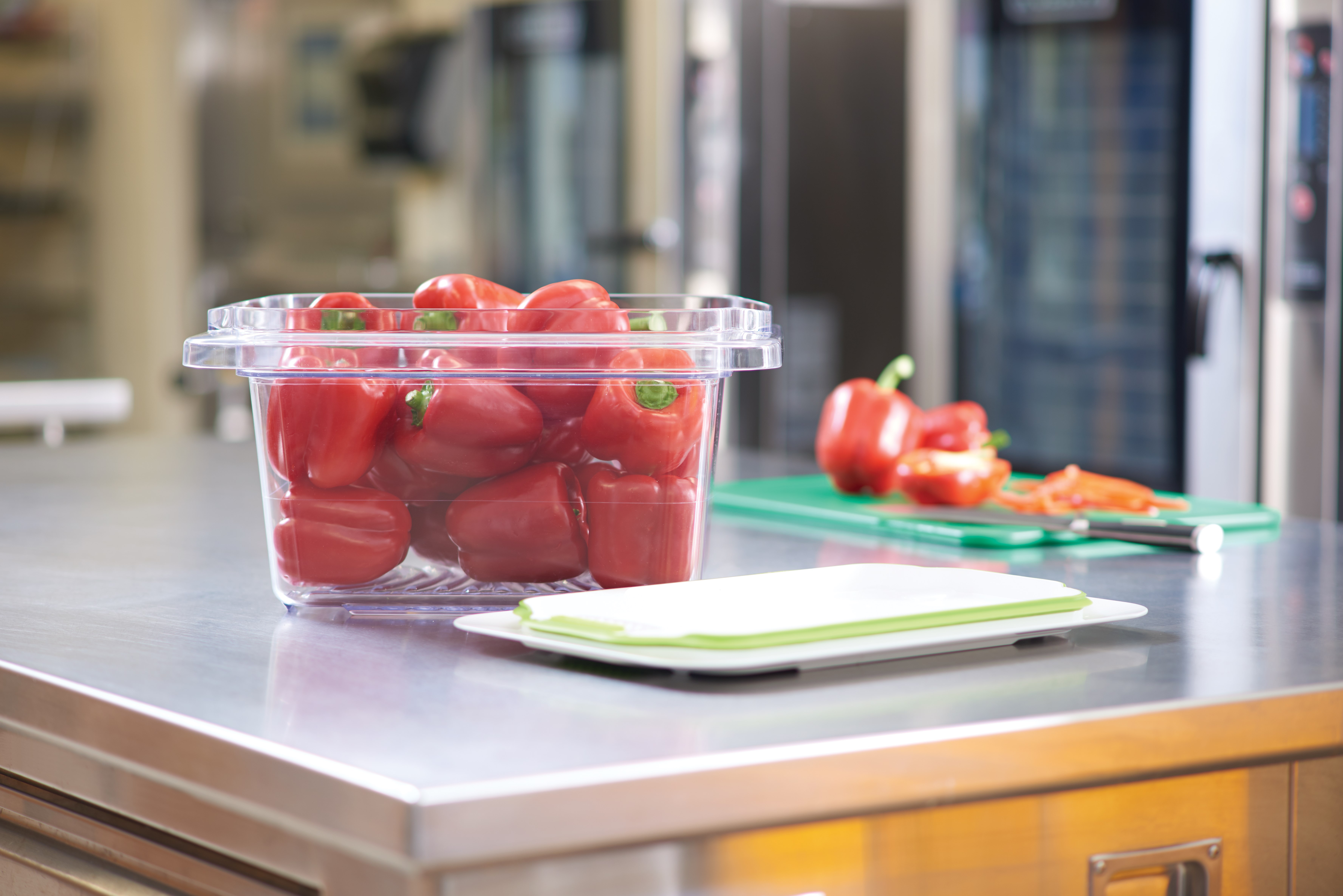 The Rubbermaid Commercial Freshworks™ Produce Saver Keeps Produce Fresher Longer.*