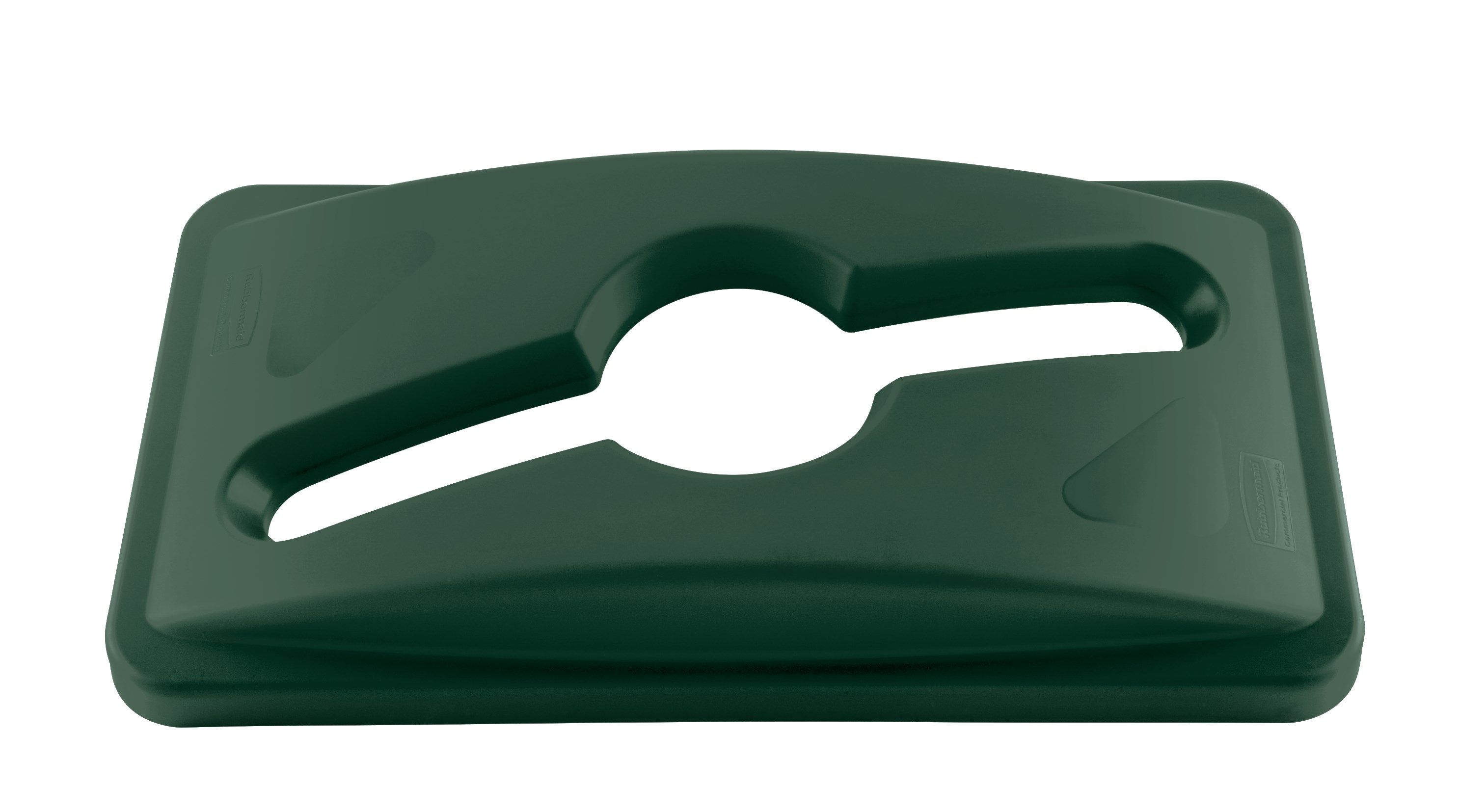 Slim Jim® Recycling Lids facilitate waste and recycling sortation with interchangeable, color-coded tops.