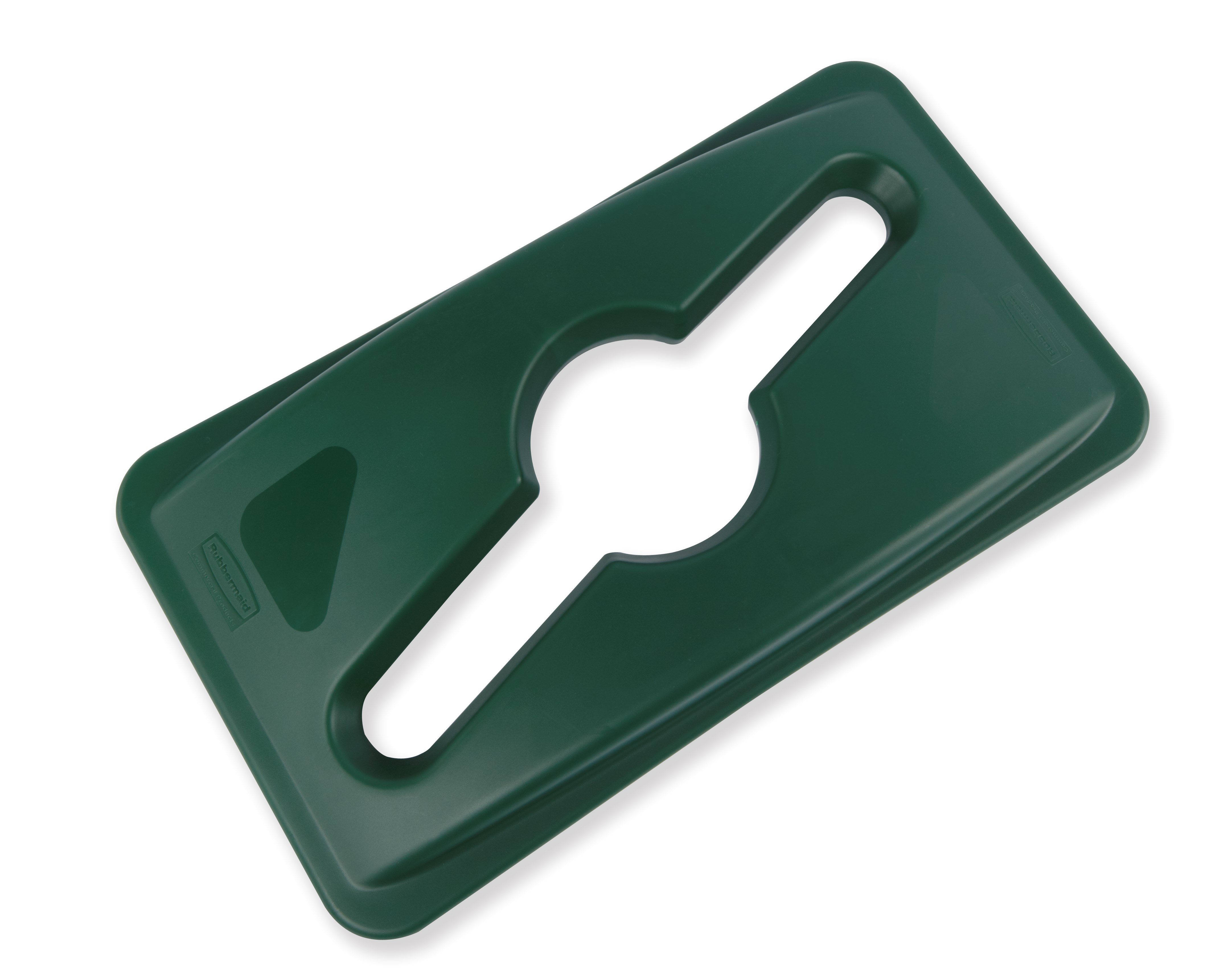 Slim Jim® Recycling Lids facilitate waste and recycling sortation with interchangeable, color-coded tops.