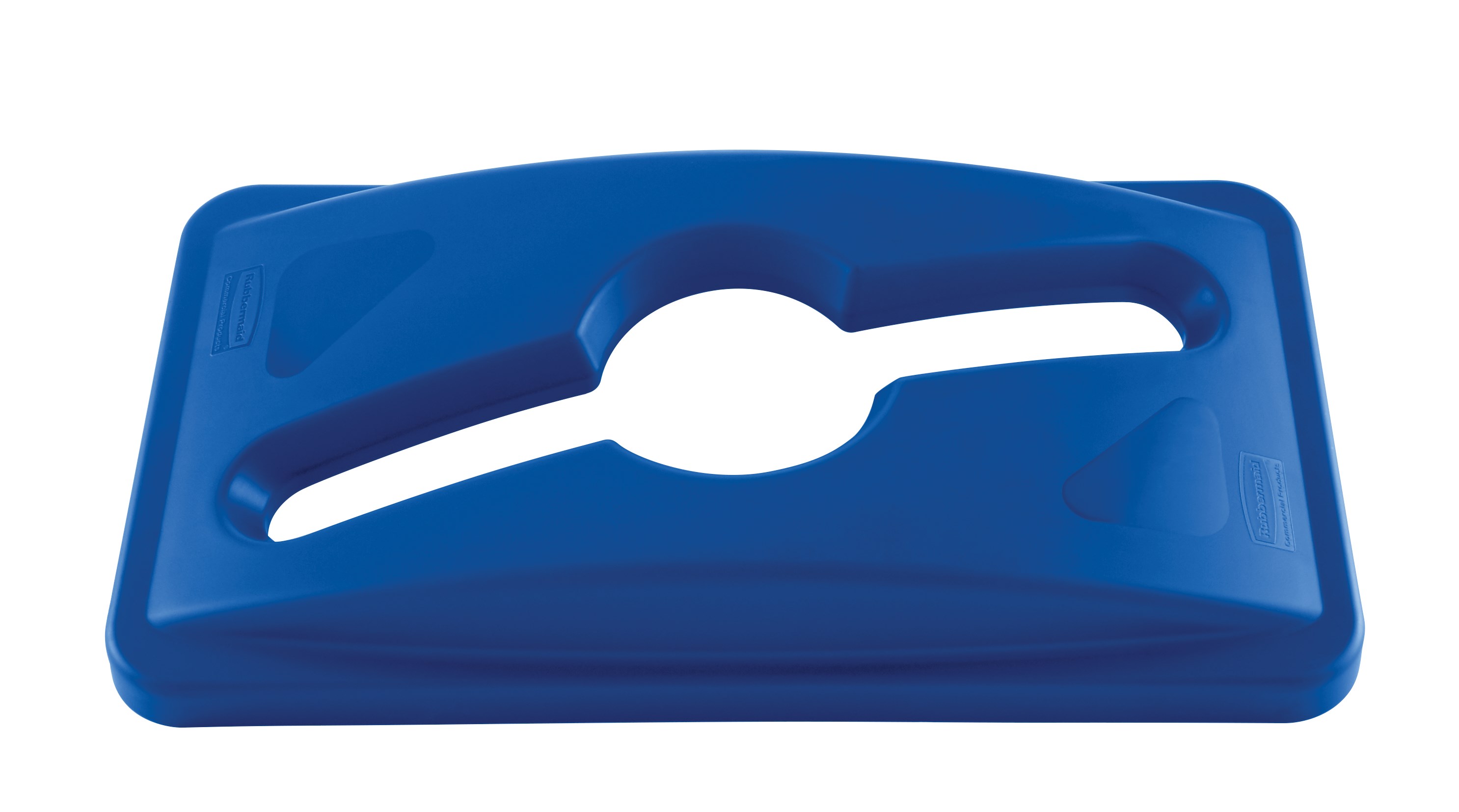 Slim Jim® Recycling Lids facilitate waste and recycling sortation with interchangeable, color-coded tops.