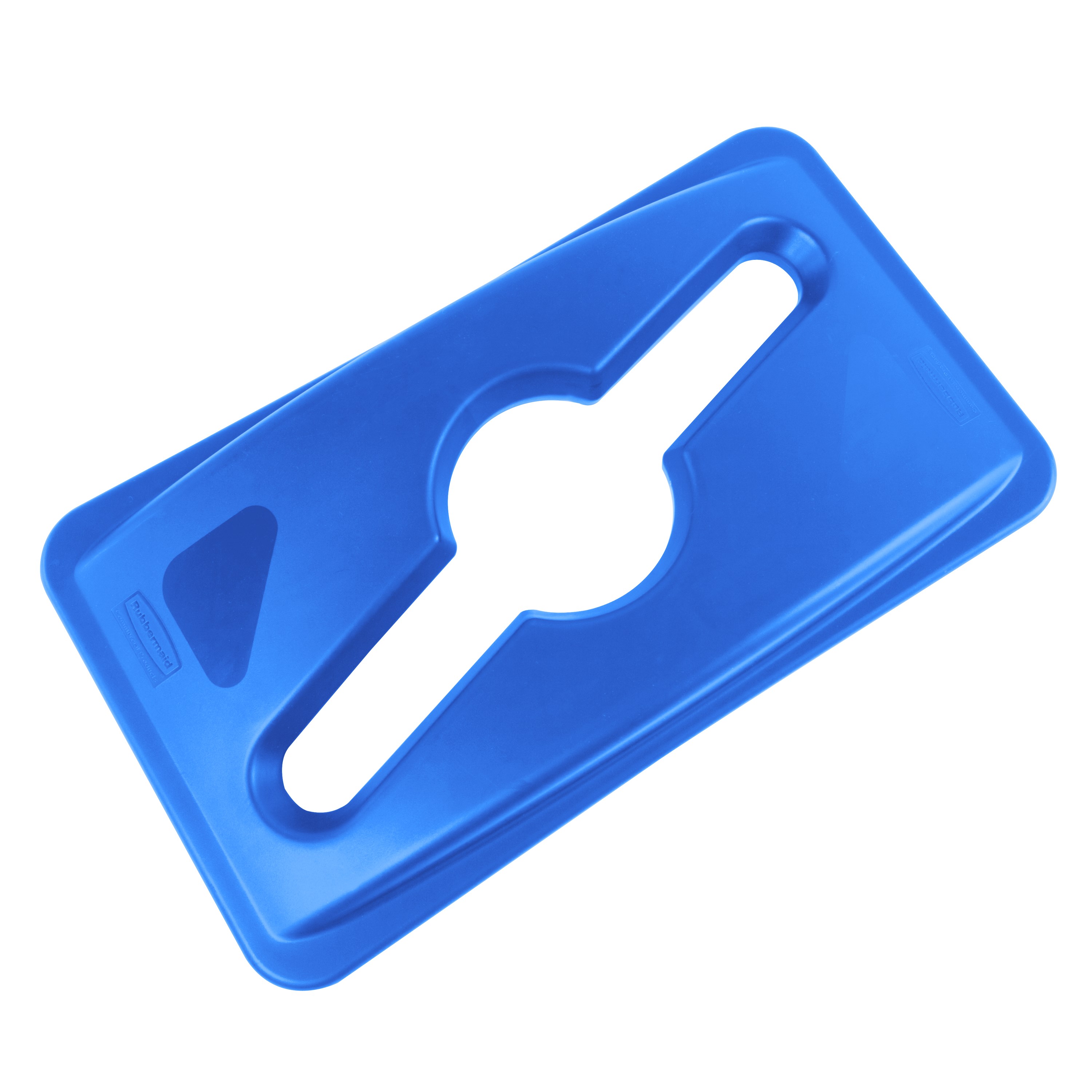 Slim Jim® Recycling Lids facilitate waste and recycling sortation with interchangeable, color-coded tops.