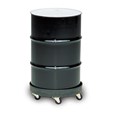The Rubbermaid Commercial Universal Drum Dolly Cart quickly and easily transports waste containers up to 500 lbs. throughout your facility.