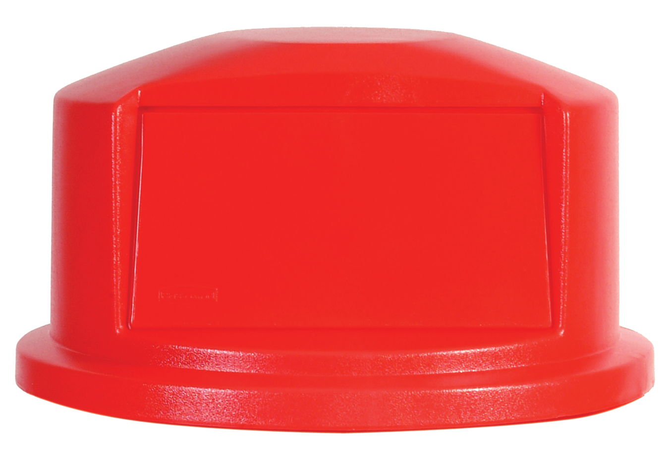 The Rubbermaid Commercial Vented BRUTE® Dome Top Lid is built tough with a snap-lock design for a perfect fit. A spring door makes waste disposal easy and prevents insects from entering the receptacle.
