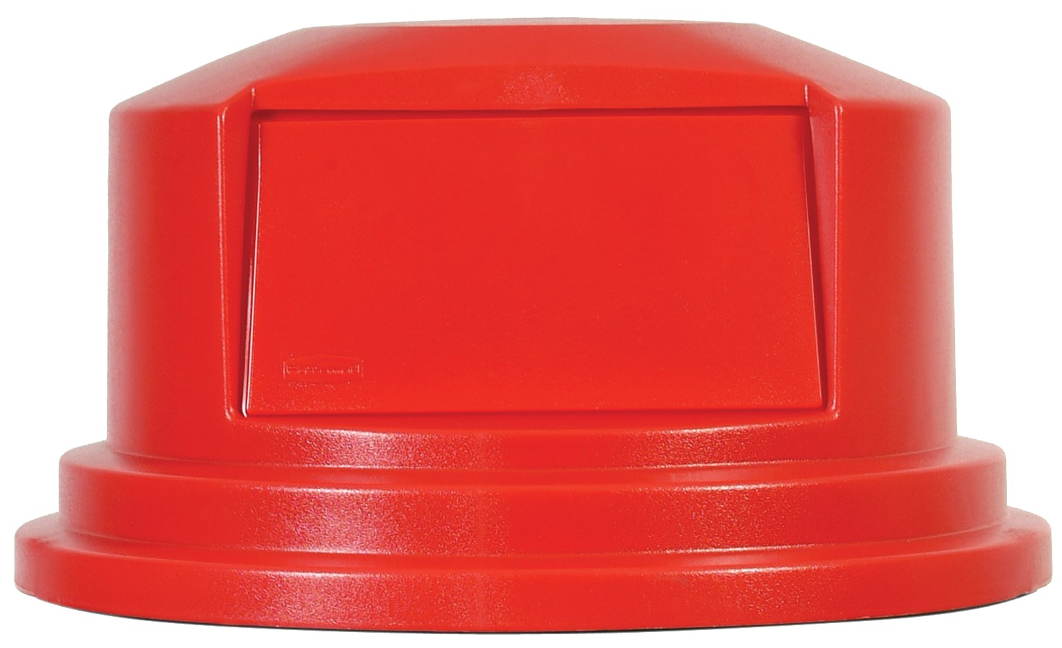 Rubbermaid Commercial Vented BRUTE® Dome Top Lidは、スナップロック式でぴったりフィット。スプリングドアでゴミ捨てが簡単で、虫の侵入も防ぎます。