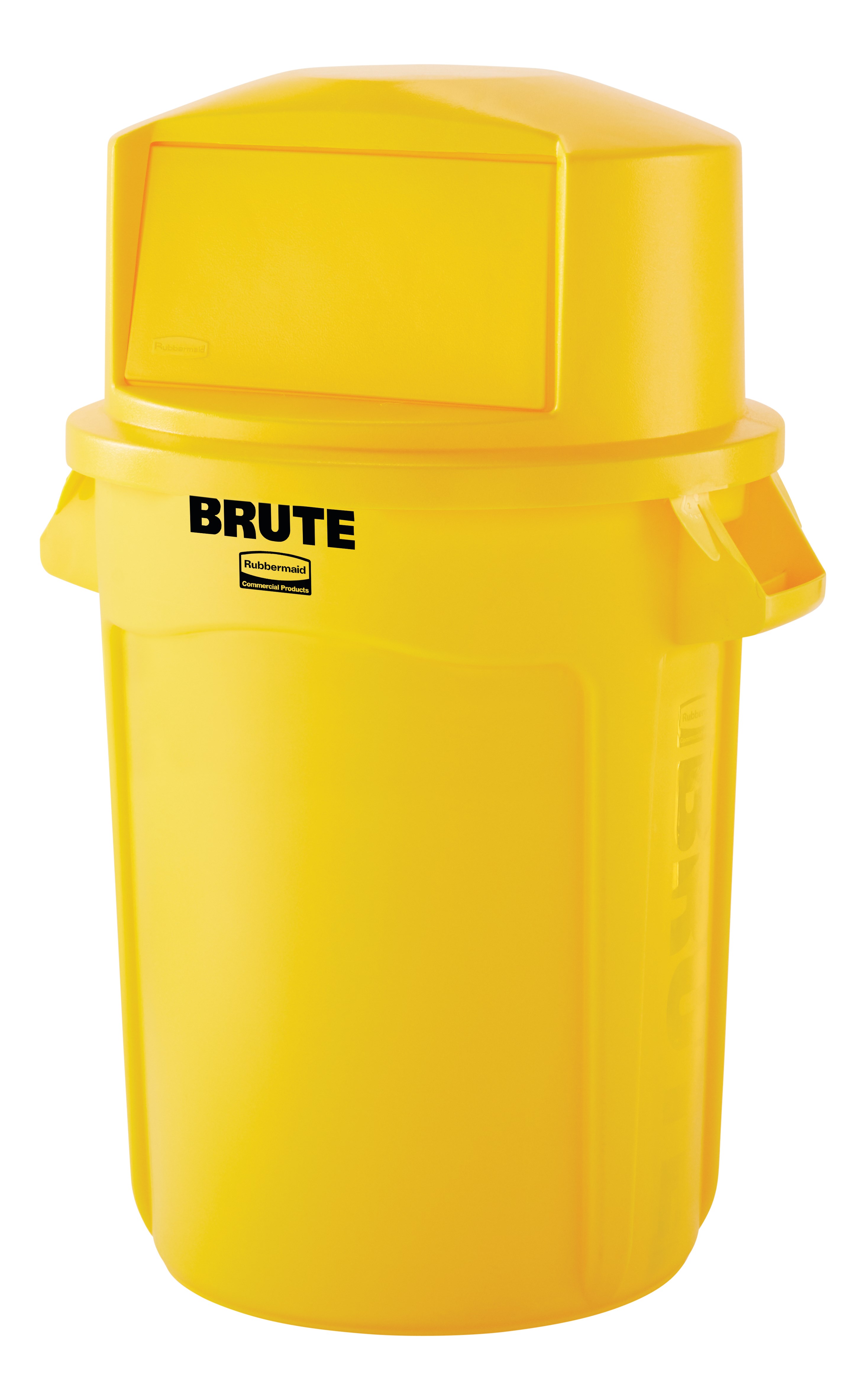 The Rubbermaid Commercial Vented BRUTE® Dome Top Lid is built tough with a snap-lock design for a perfect fit. A spring door makes trash disposal easy and prevents insects from entering the receptacle.