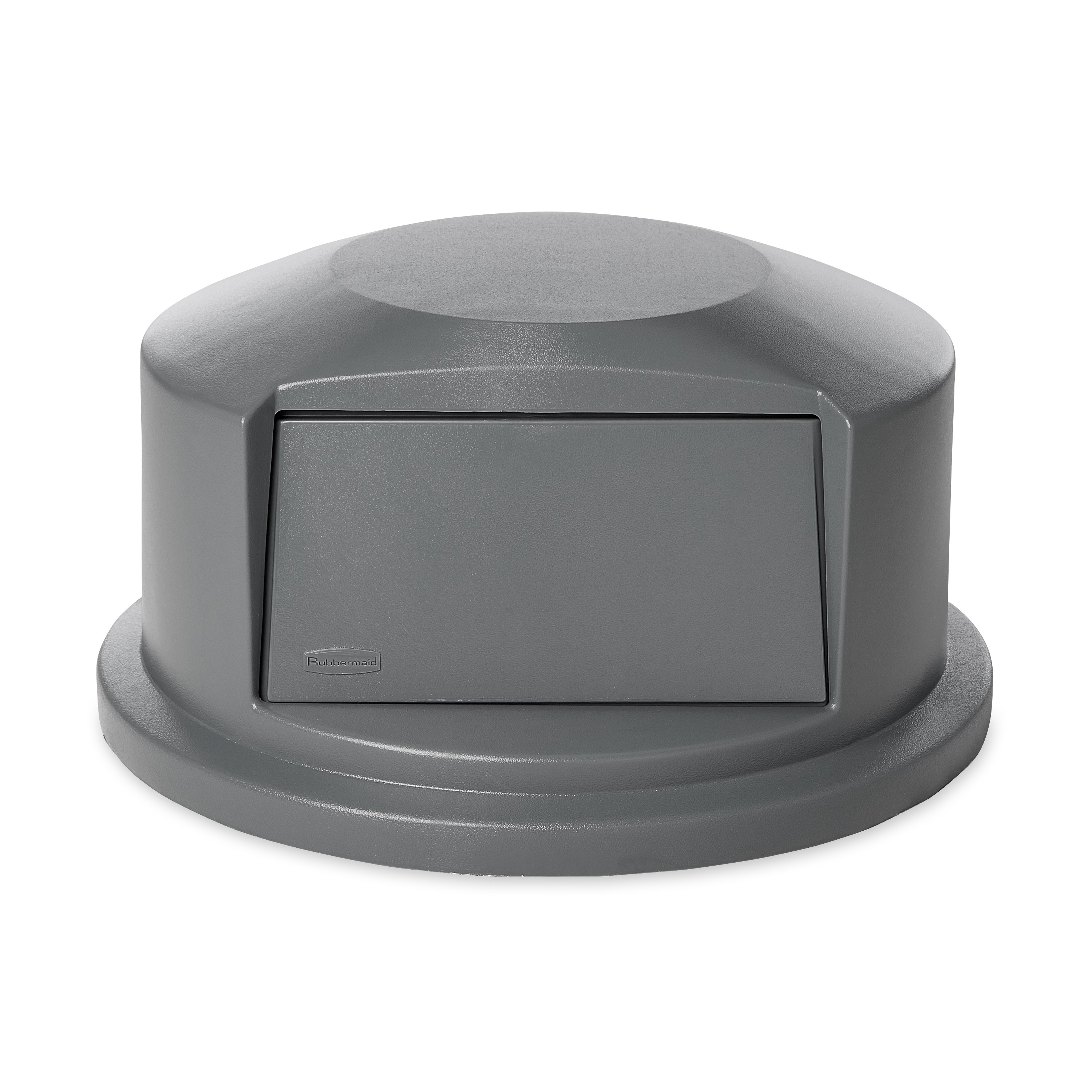 Rubbermaid Commercial Vented BRUTE® Dome Top Lidは、スナップロック式でぴったりフィット。スプリングドアでゴミ捨てが簡単で、虫の侵入も防ぎます。