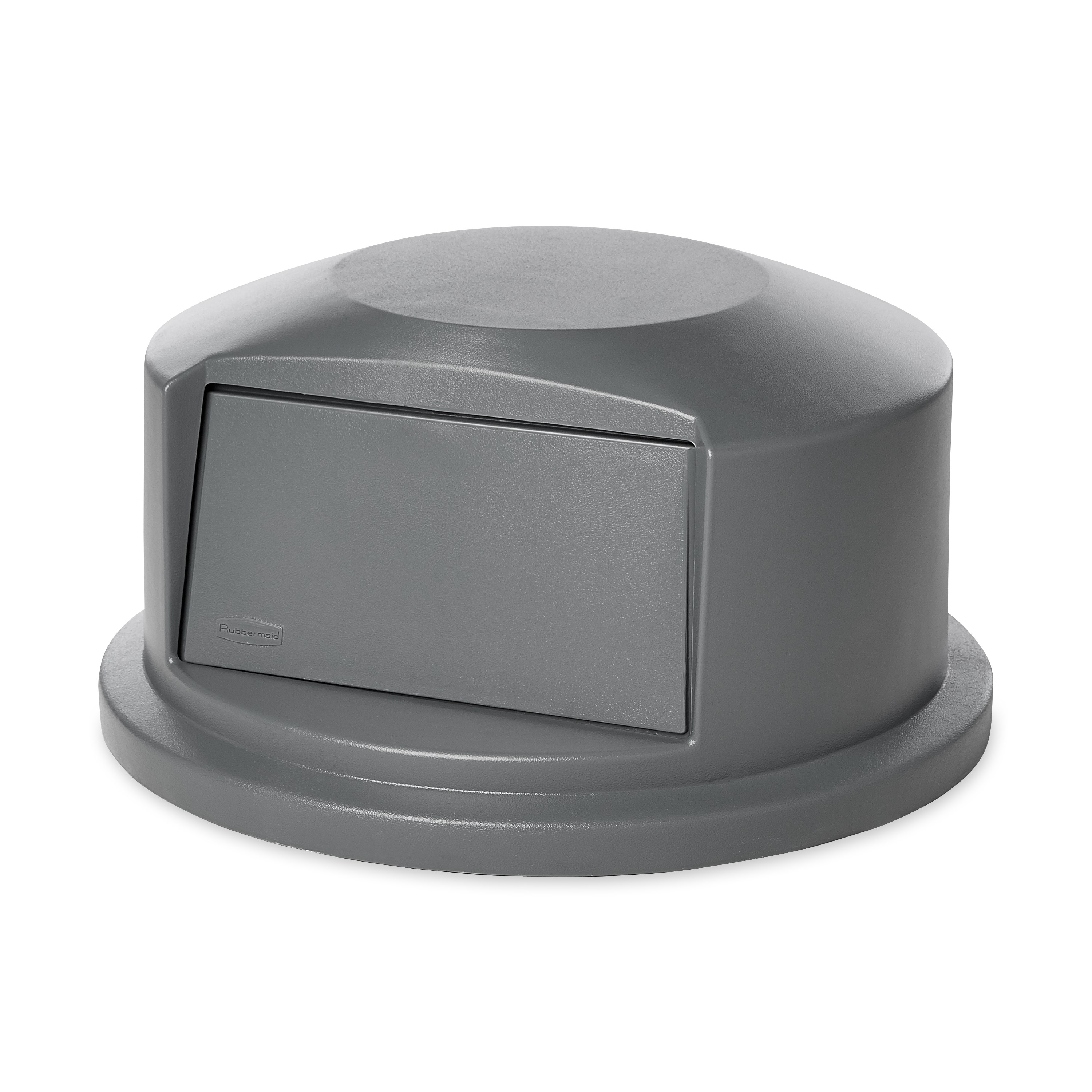Rubbermaid Commercial Vented BRUTE® Dome Top Lidは、スナップロック式でぴったりフィット。スプリングドアでゴミ捨てが簡単で、虫の侵入も防ぎます。