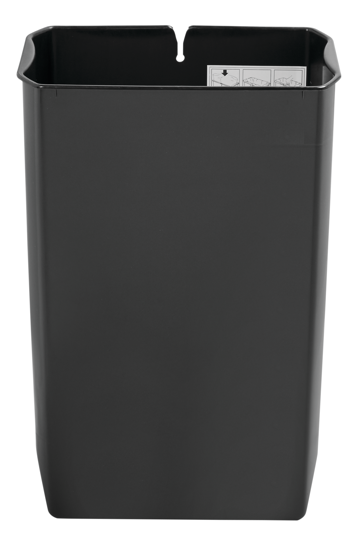 Le bac contribue à prolonger la durée de vie du collecteur à pédale Rubbermaid Slim Jim® version étroite (vendu séparément). En plastique non poreux résistant, ce bac est pourvu de contours lisses pour faciliter le nettoyage et de bandes de retenue qui maintiennent les sacs poubelle en place.