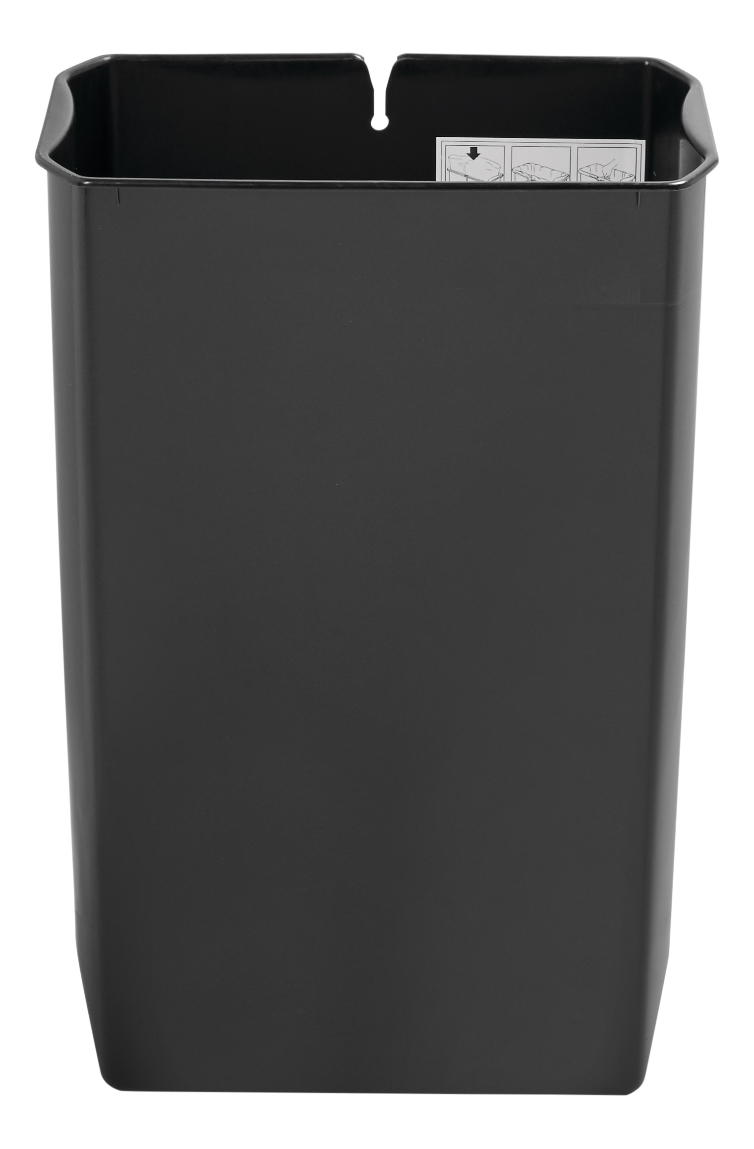 The Rubbermaid Commercial Impressions™ End Step-On Liner helps maintain the life of the Rubbermaid Commercial Impressions™ End Step-On Container (sold separately). Constructed of durable, puncture-resistant plastic, this liner features smooth contours for easy cleaning and a liner retainer band to secure liner bags.