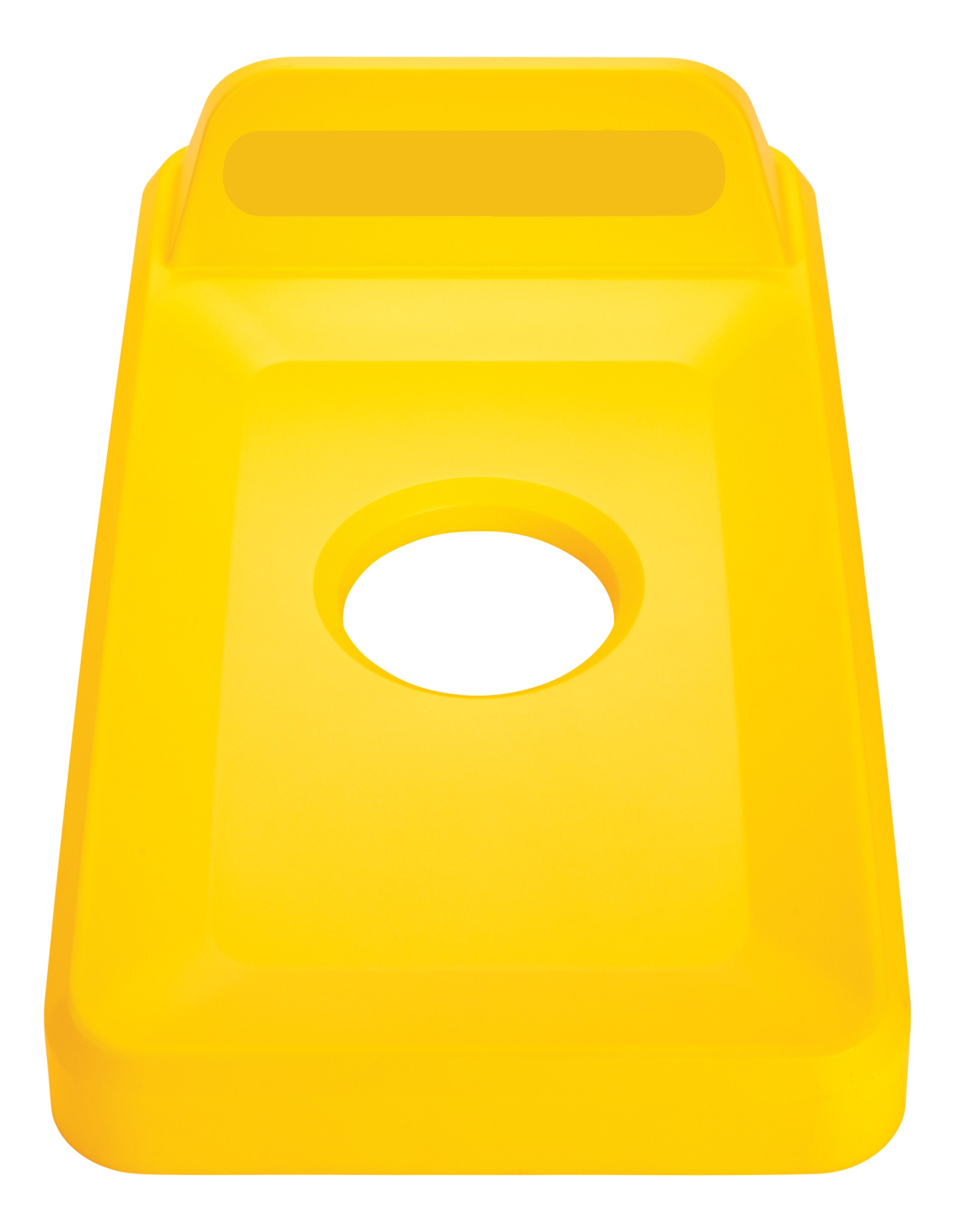 Slim Jim® recycling lids are designed to make recycling easier with consistent color-coding, lid openings and waste stream options