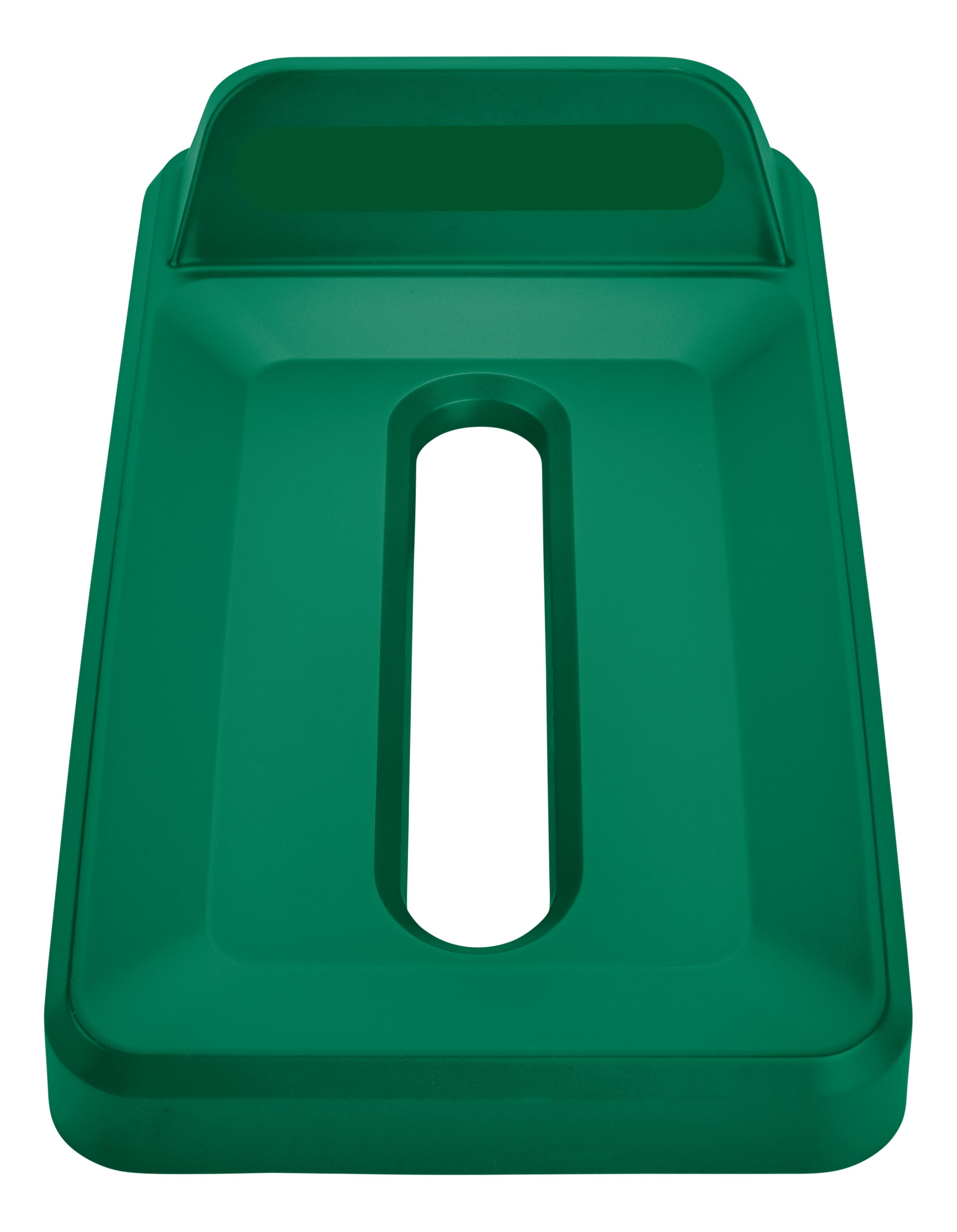 Slim Jim® recycling lids are designed to make recycling easier with consistent color-coding, lid openings and waste stream options