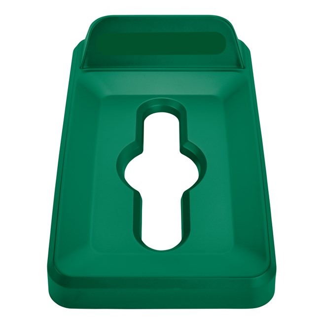 Slim Jim® recycling lids are designed to make recycling easier with consistent color-coding, lid openings and waste stream options