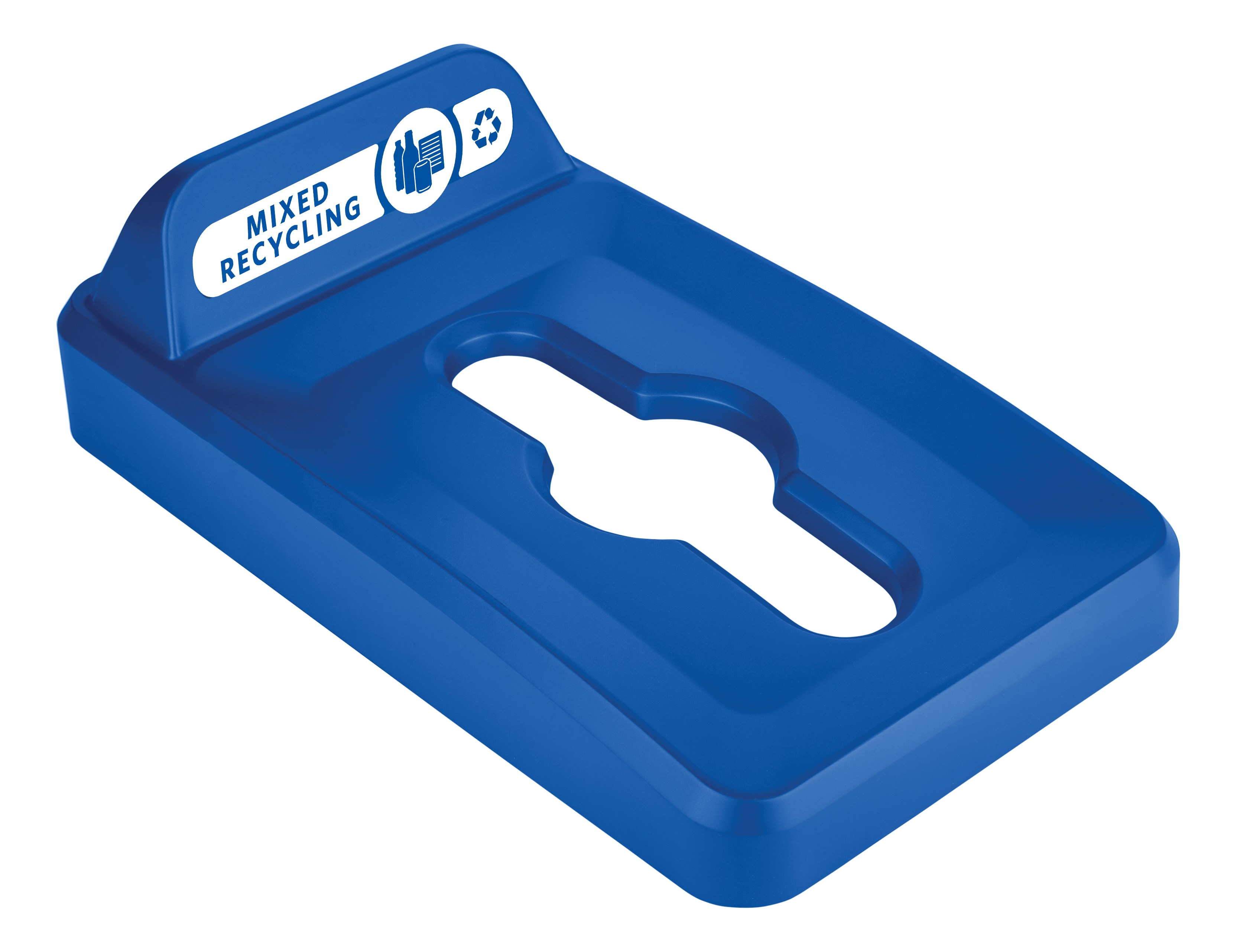 Slim Jim® recycling lids are designed to make recycling easier with consistent color-coding, lid openings and waste stream options