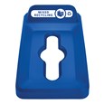 Slim Jim® recycling lids are designed to make recycling easier with consistent color-coding, lid openings and waste stream options
