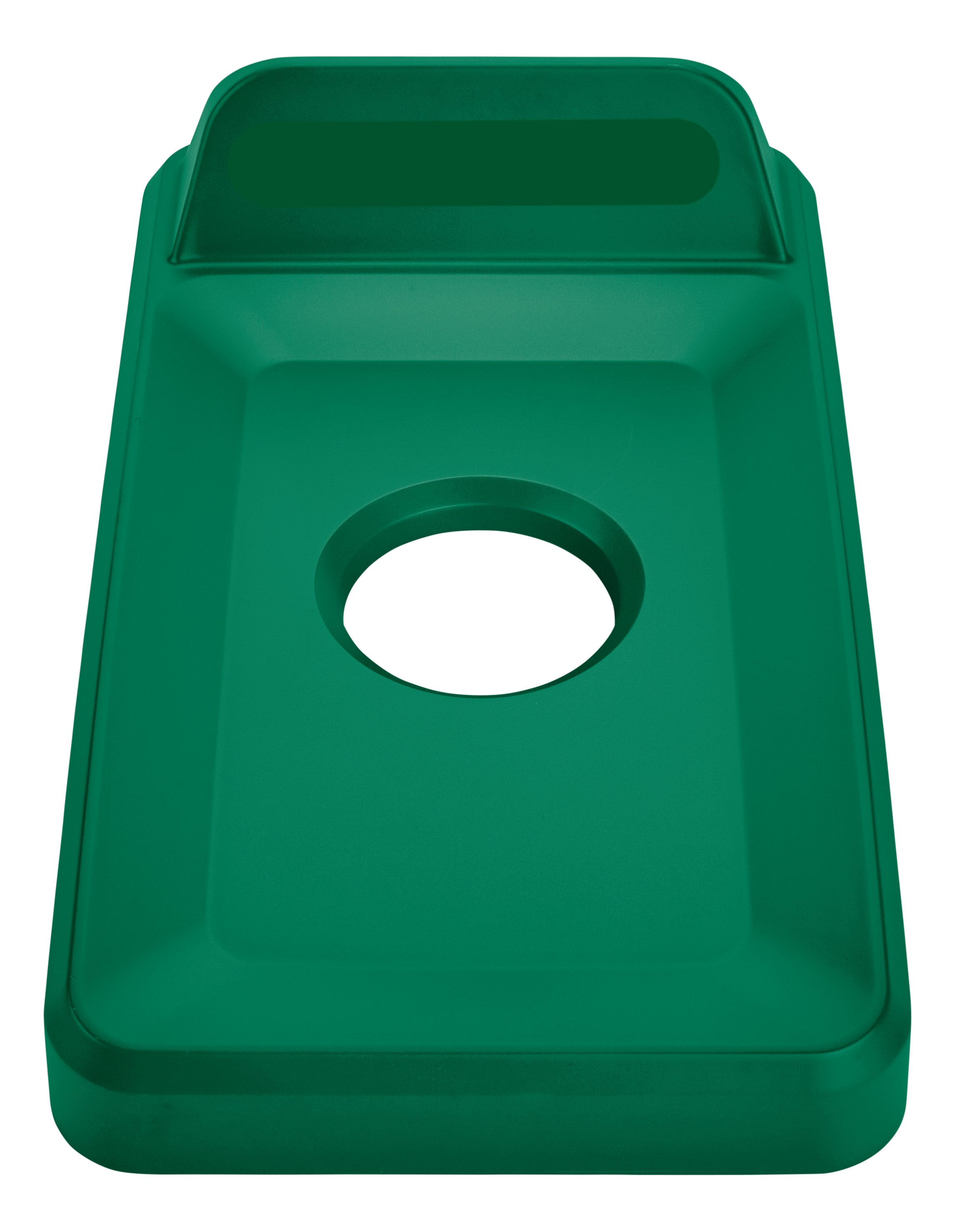 Slim Jim® recycling lids are designed to make recycling easier with consistent color-coding, lid openings and waste stream options