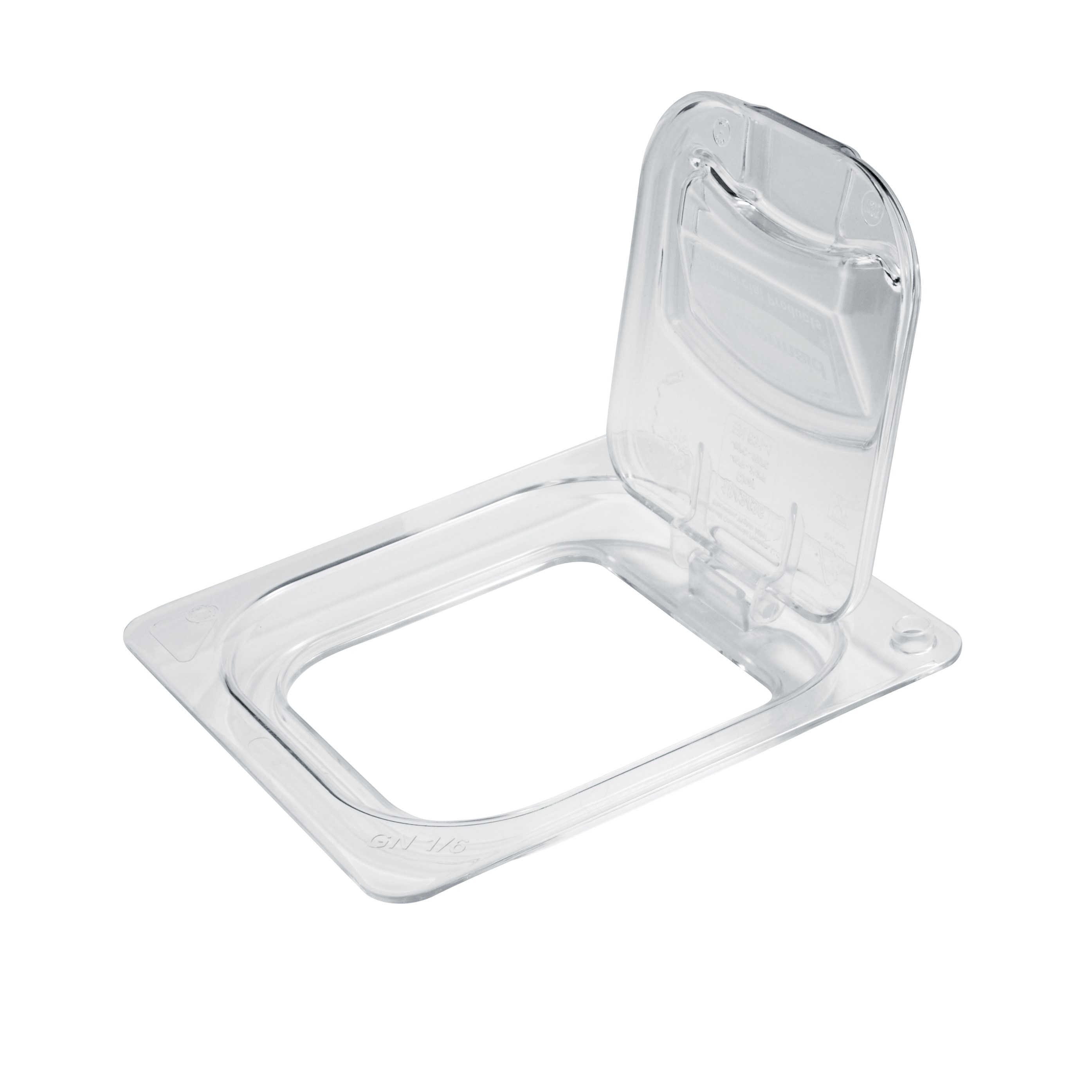 Flip lids allow of easy access to pan contents without having to remove the entire lid.  Available in both notched and solid versions.