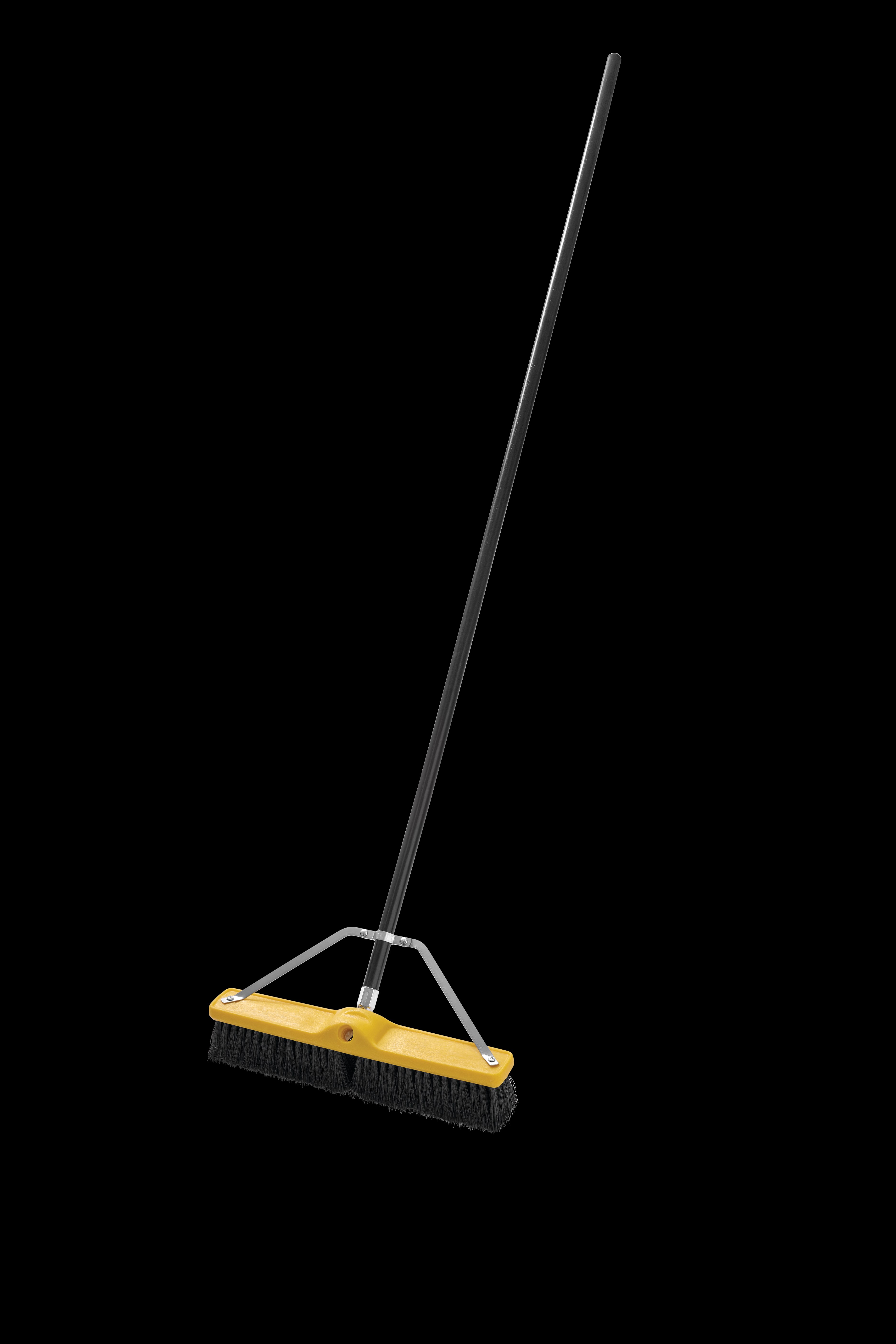Medium Floor Sweep 18" FG9B0600 is a push broom designed to round up heavier dirt from multiple floor surfaces.