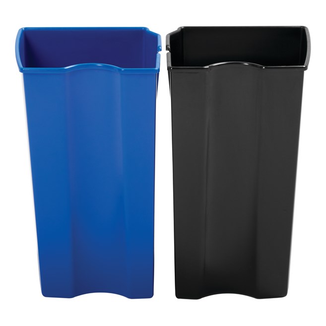 The Rubbermaid Commercial Impressions™ Front Step-On Liner helps maintain the life of the Rubbermaid Commercial Impressions™ Front Step-On Container (sold separately). Constructed of durable, puncture-resistant plastic, this liner features smooth contours for easy cleaning and a liner retainer band to secure liner bags.