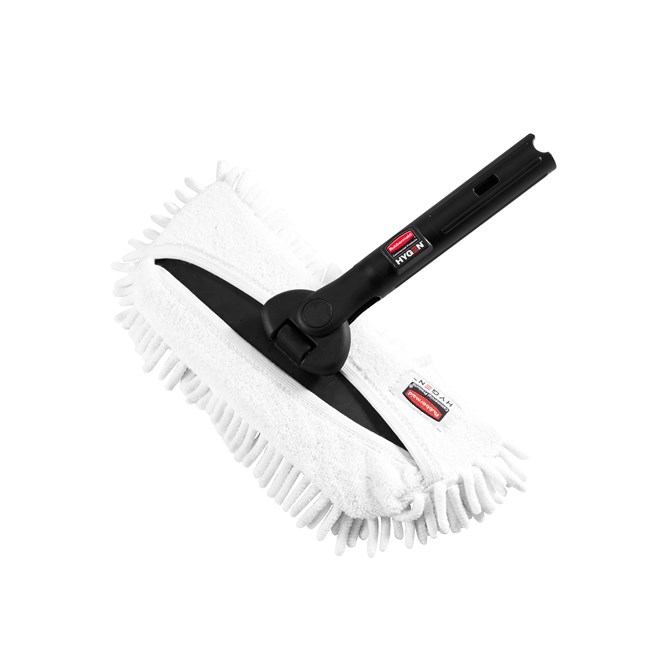 HYGEN™ Microfiber Flexi-Frame conforms to curved surfaces for better pickup of dirt and debris, allowing users to clean faster and more effectively.