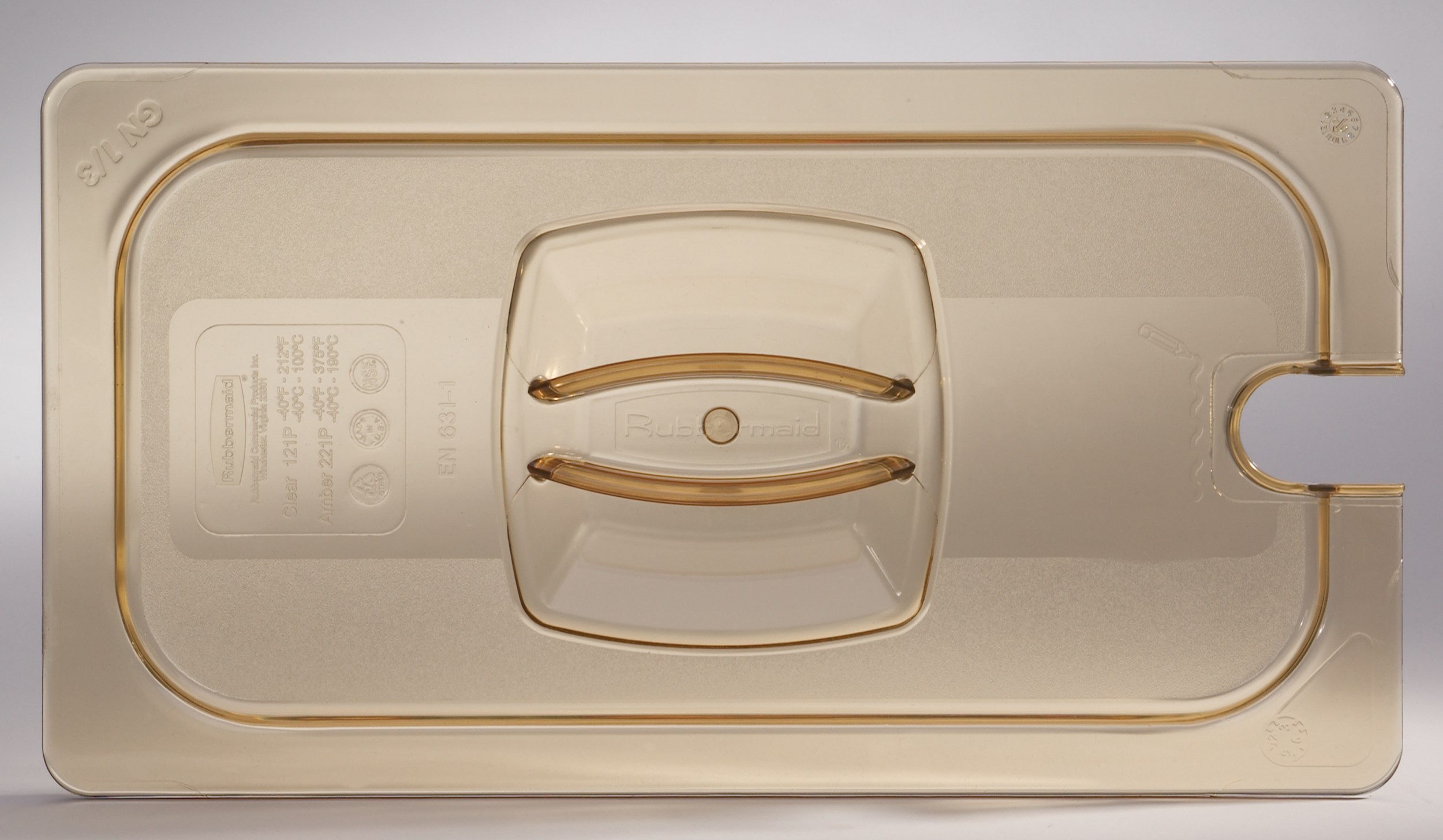 Heavy Duty hot insert pan cover with handle and notch, allowing spoon to be easily available while food remains covered