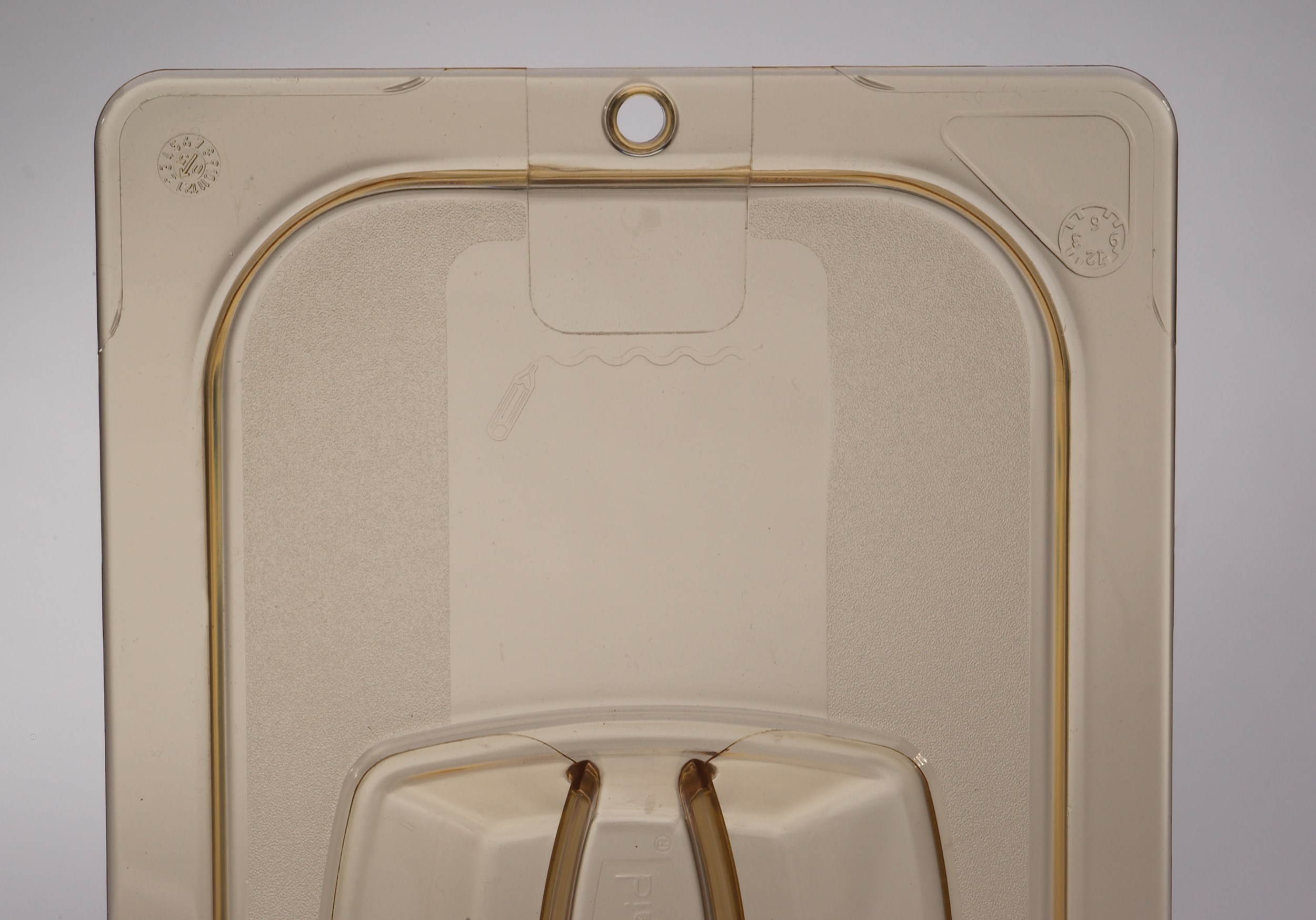 Heavy Duty hot insert pan cover with handle and notch, allowing spoon to be easily available while food remains covered