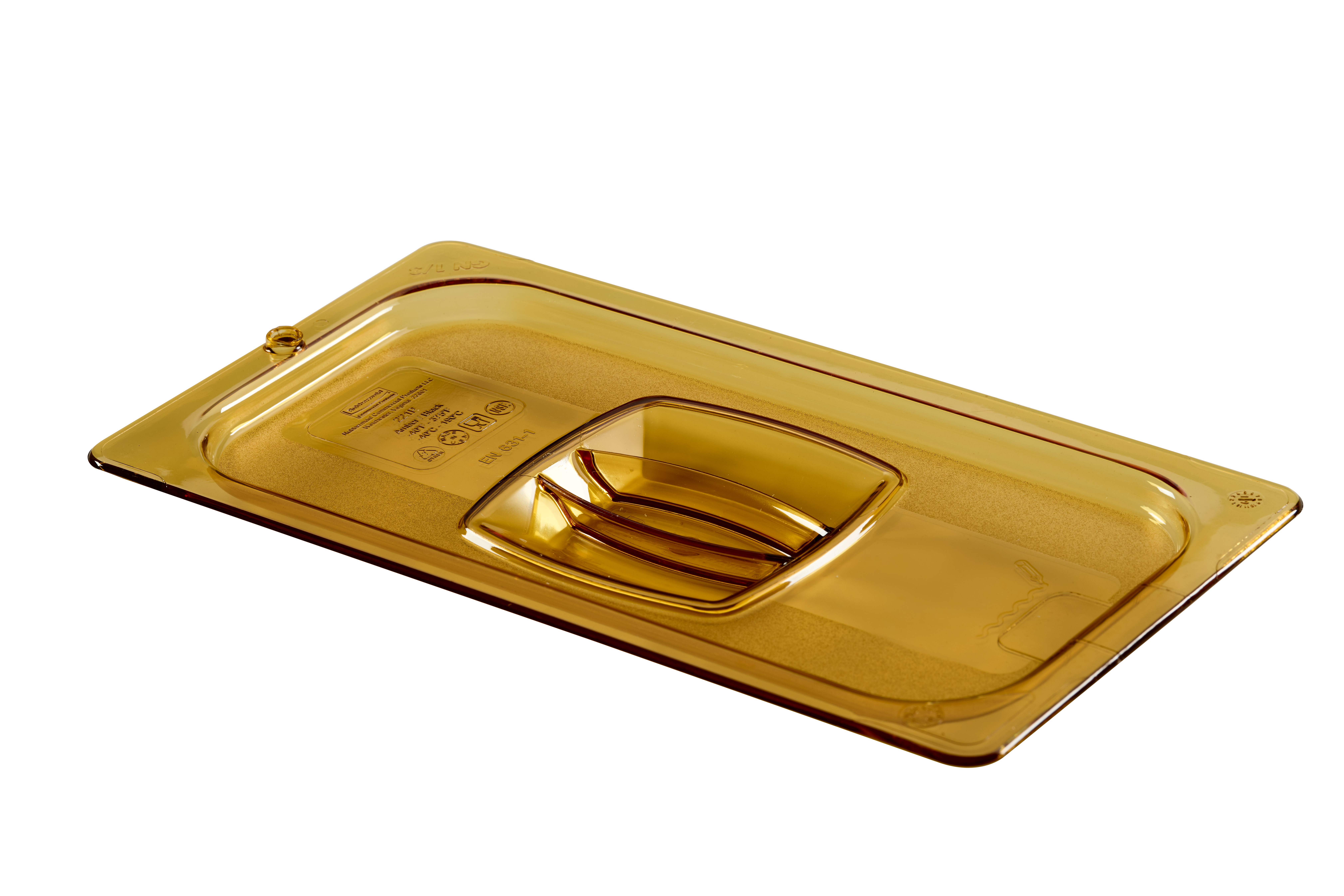 Heavy Duty hot insert pan cover with handle and peg hole for sanitary drying