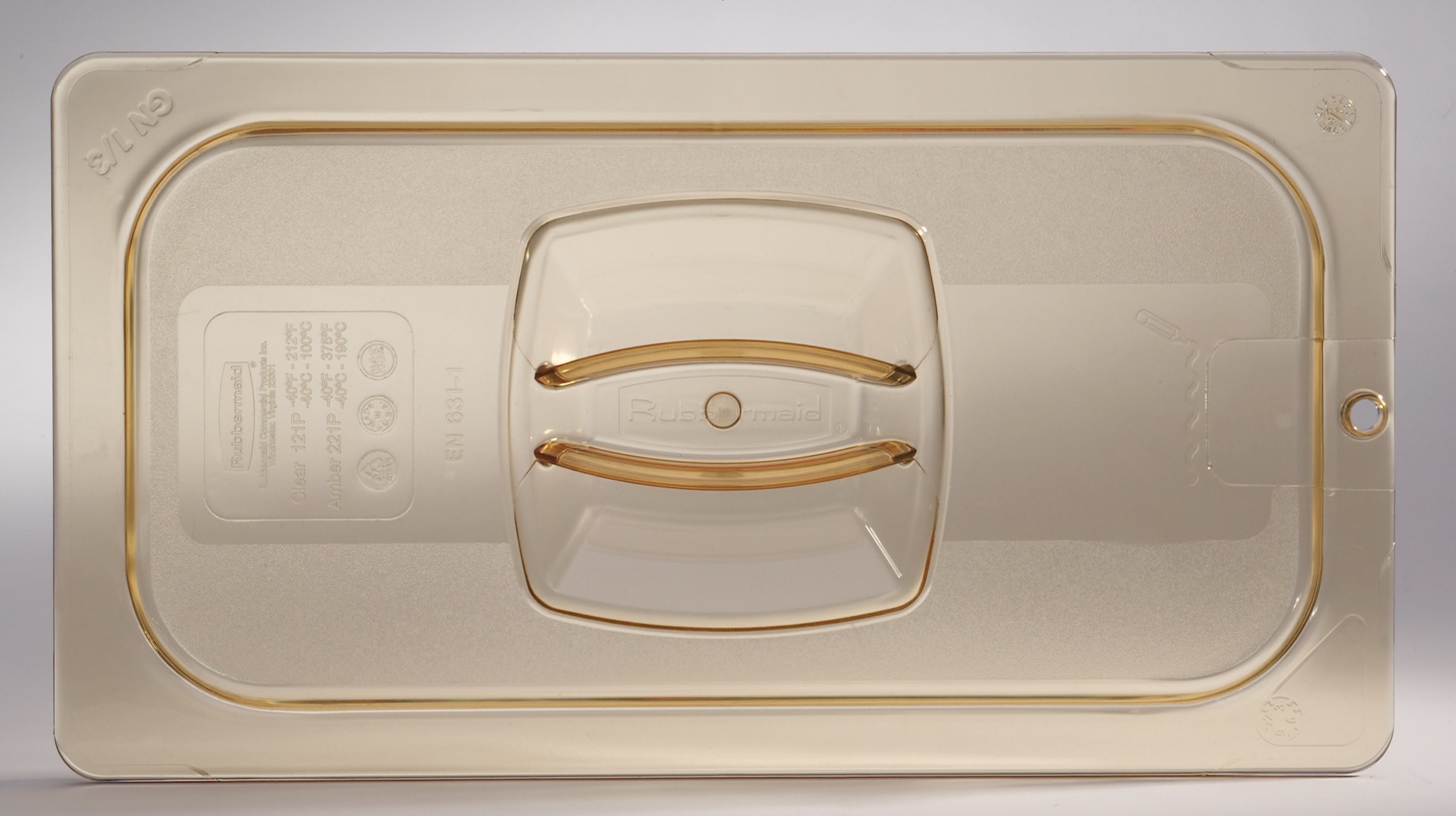 Heavy Duty hot insert pan cover with handle and peg hole for sanitary drying