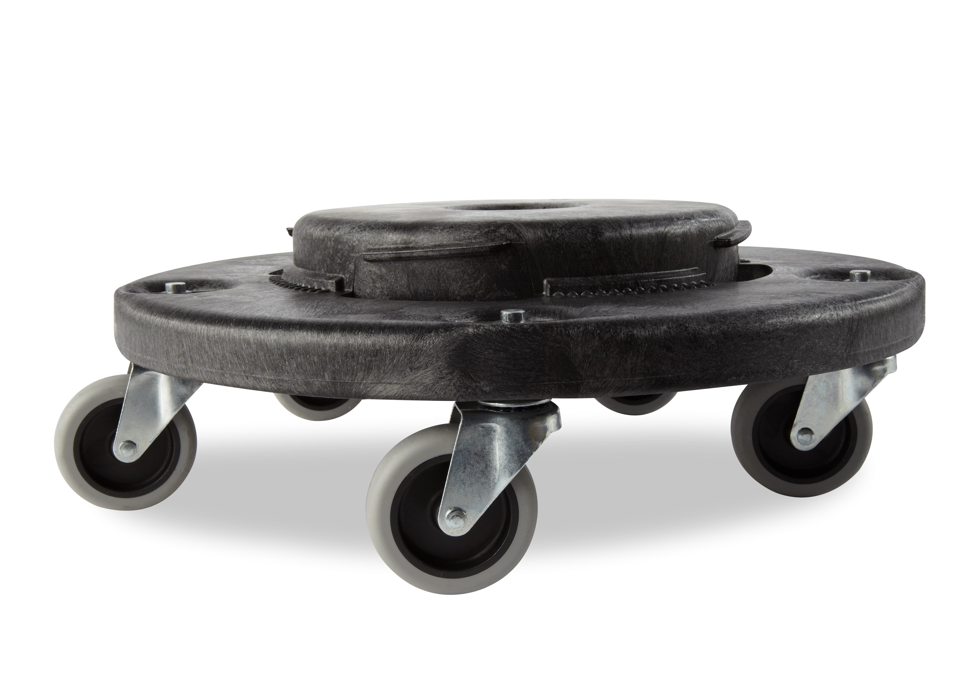 The BRUTE® Dolly smoothly and efficiently transports 20, 32, 44, and 55-gallon BRUTE® containers easily and quickly.